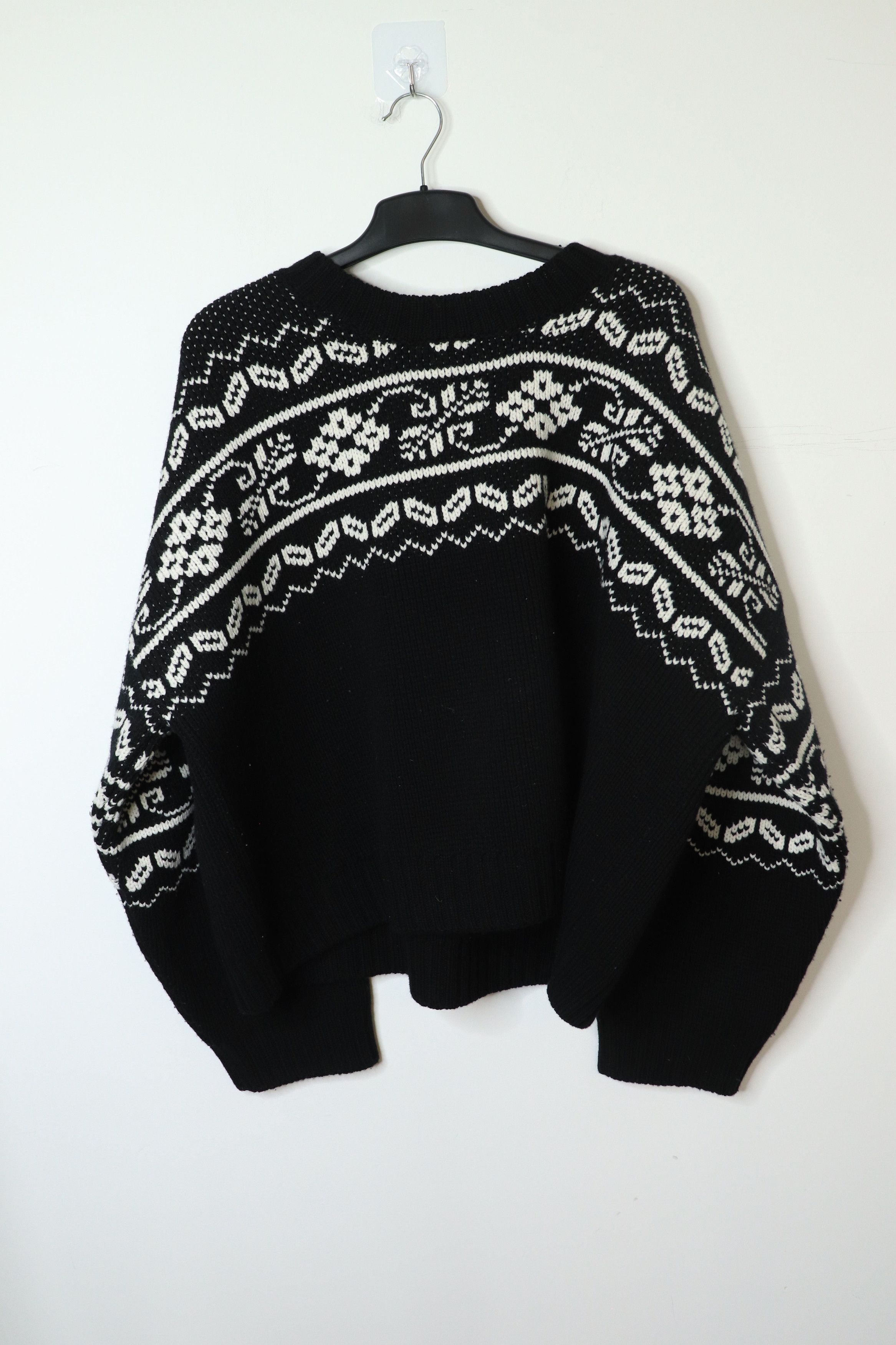 Rohe Black and white fair isle sweater - M Size M / US 6-8 / IT 42-44 - 1 Thumbnail