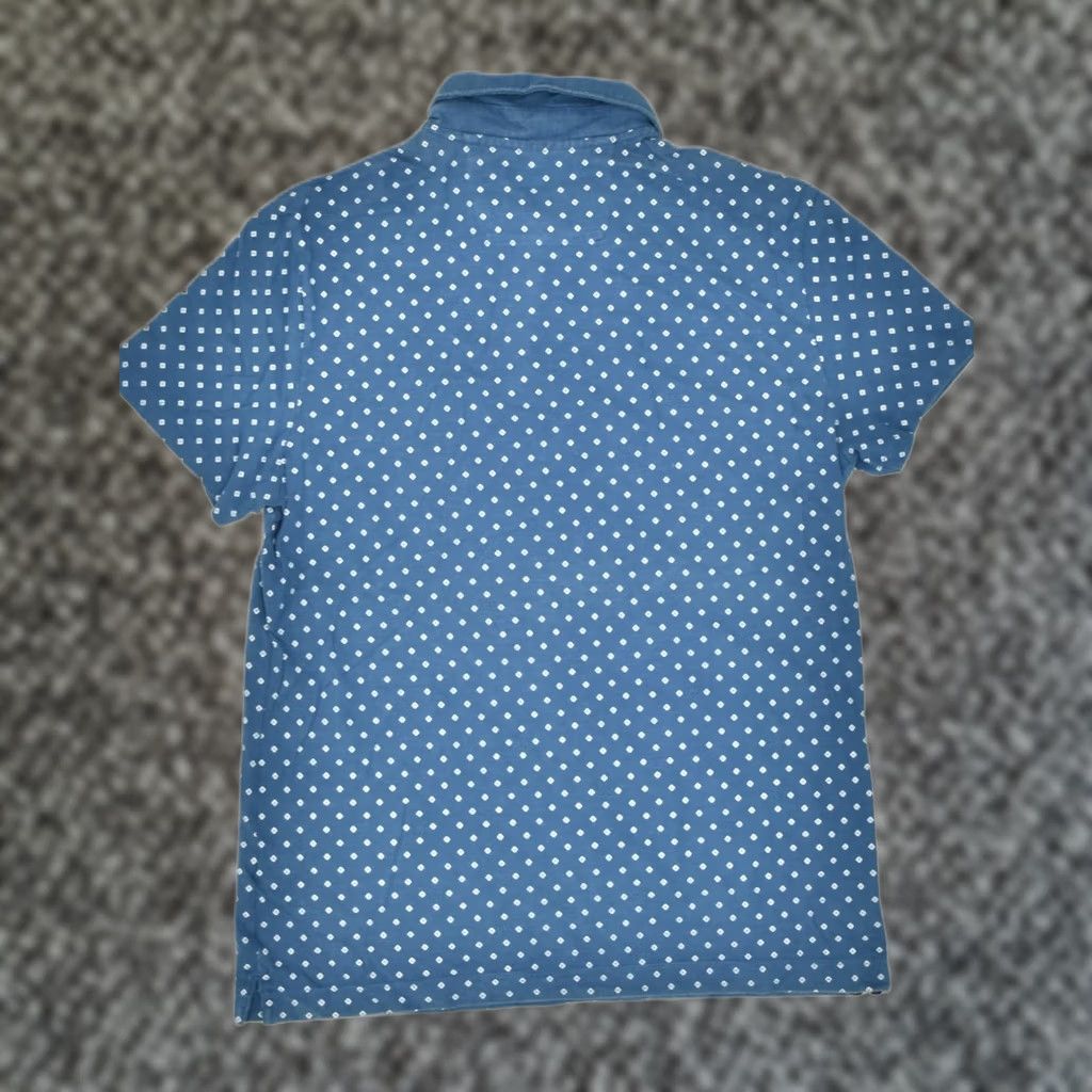 Banana Republic BANANA REPUBLIC Mens Polo Shirt Small Blue Argyle/Diamond Standard Fit Size US S / EU 44-46 / 1 - 1 Thumbnail