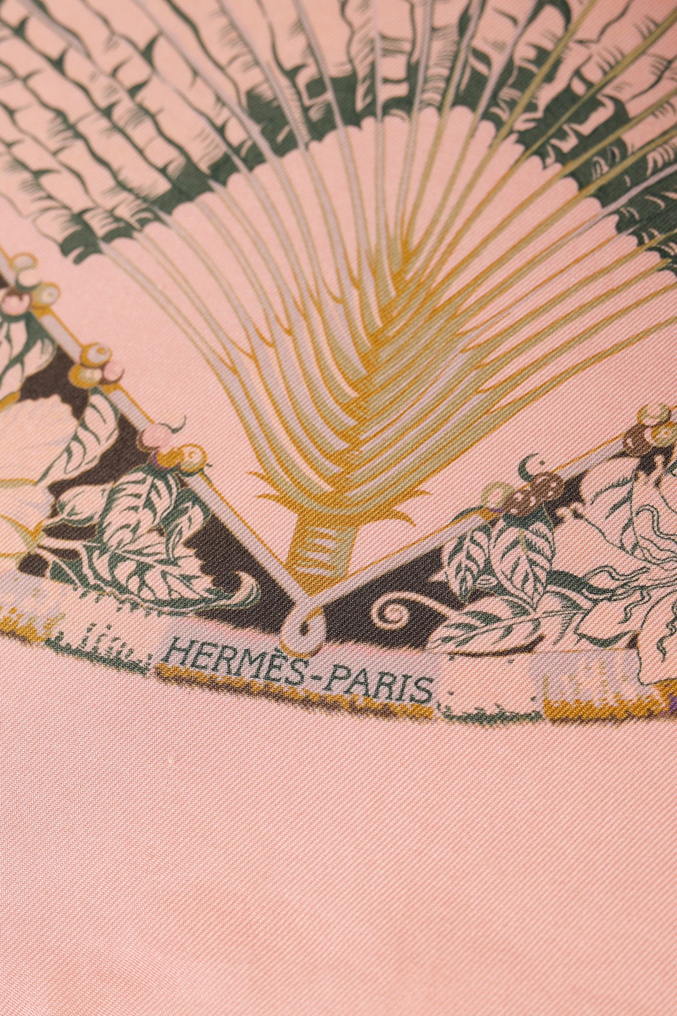 Hermes Hermes Silk Aloha Scarf 70 Rose Pale Silk Scarf Size ONE SIZE - 4 Thumbnail