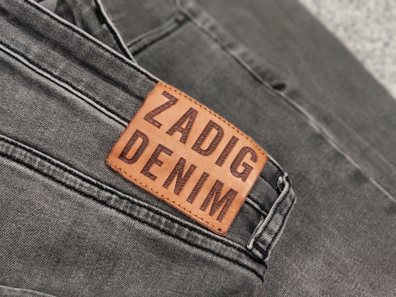 Zadig & Voltaire Zadig & Voltaire Design Slim Gray Denim Jeans Size US 31 - 15 Thumbnail