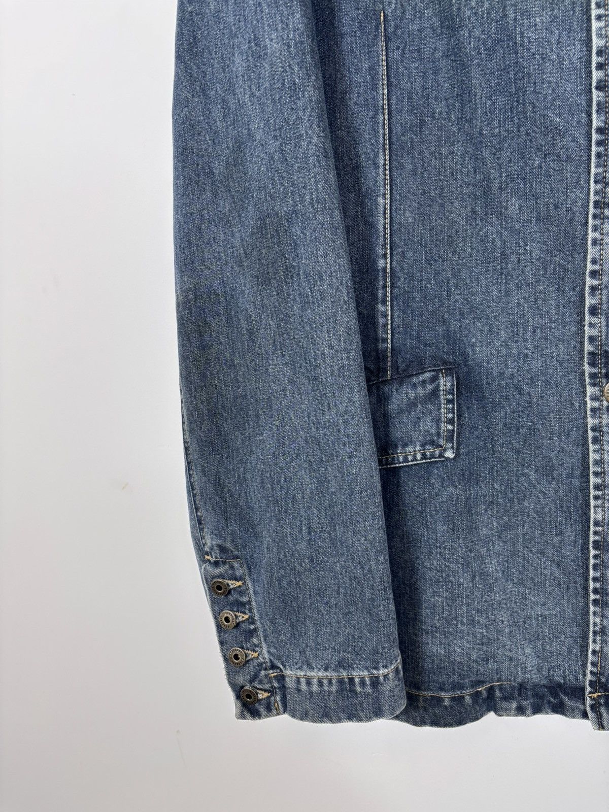 Burberry Burberry London Women’s Blue Denim Blazer Jacket Coat Size XL / US 12-14 / IT 48-50 - 4 Thumbnail