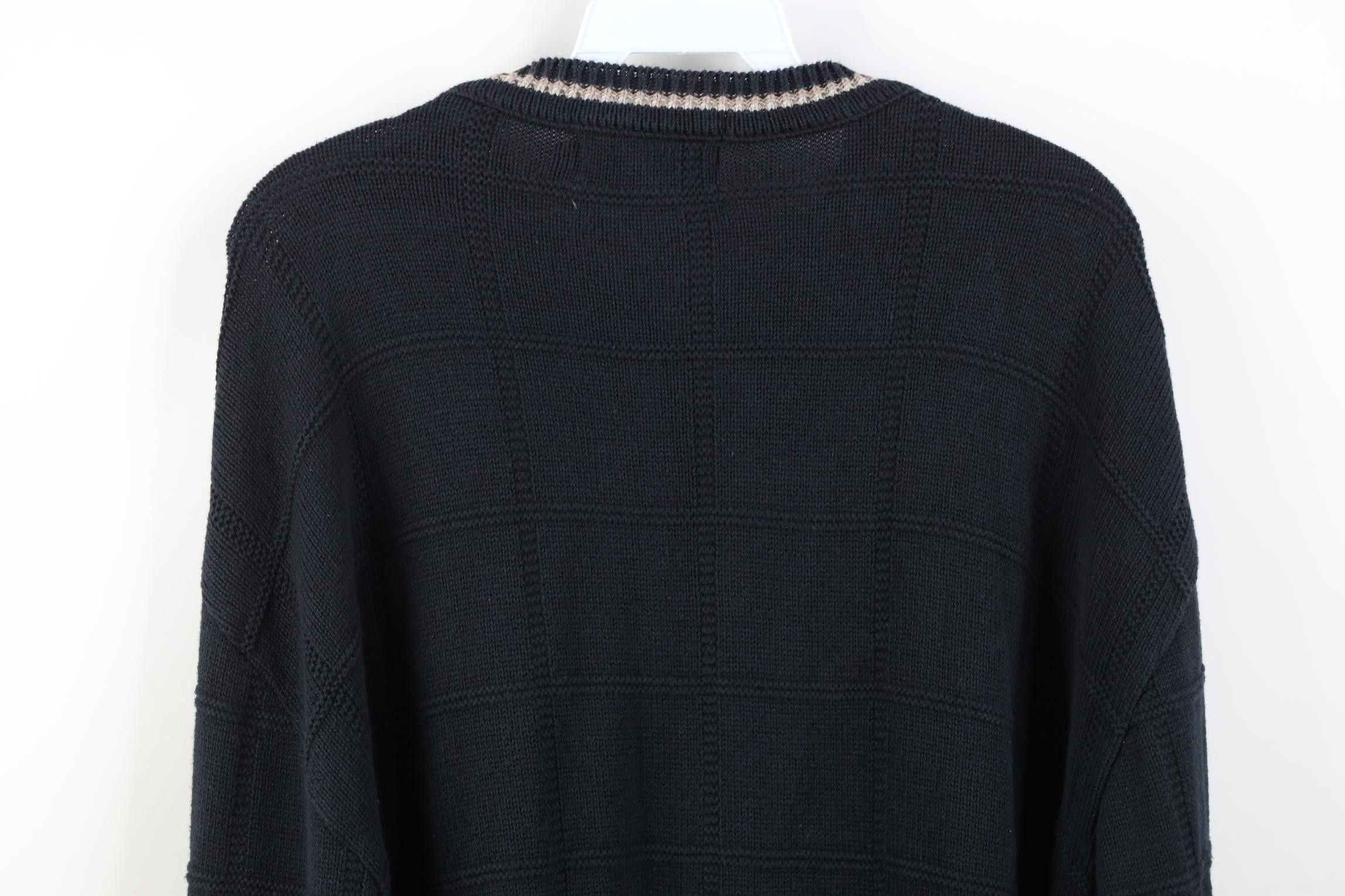Vintage Vintage 90s Streetwear Checkered Knit Golf Sweater USA Size US L / EU 52-54 / 3 - 12 Thumbnail