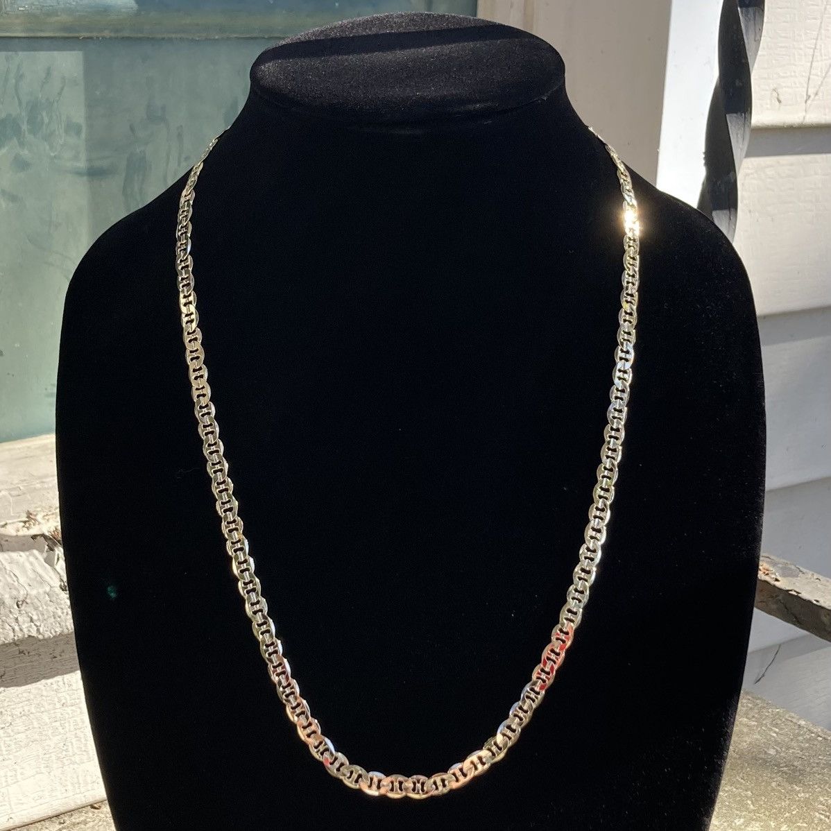 Jewelry Gold Chain Mariner Link 24in 6mm Necklace Size ONE SIZE - 4 Thumbnail