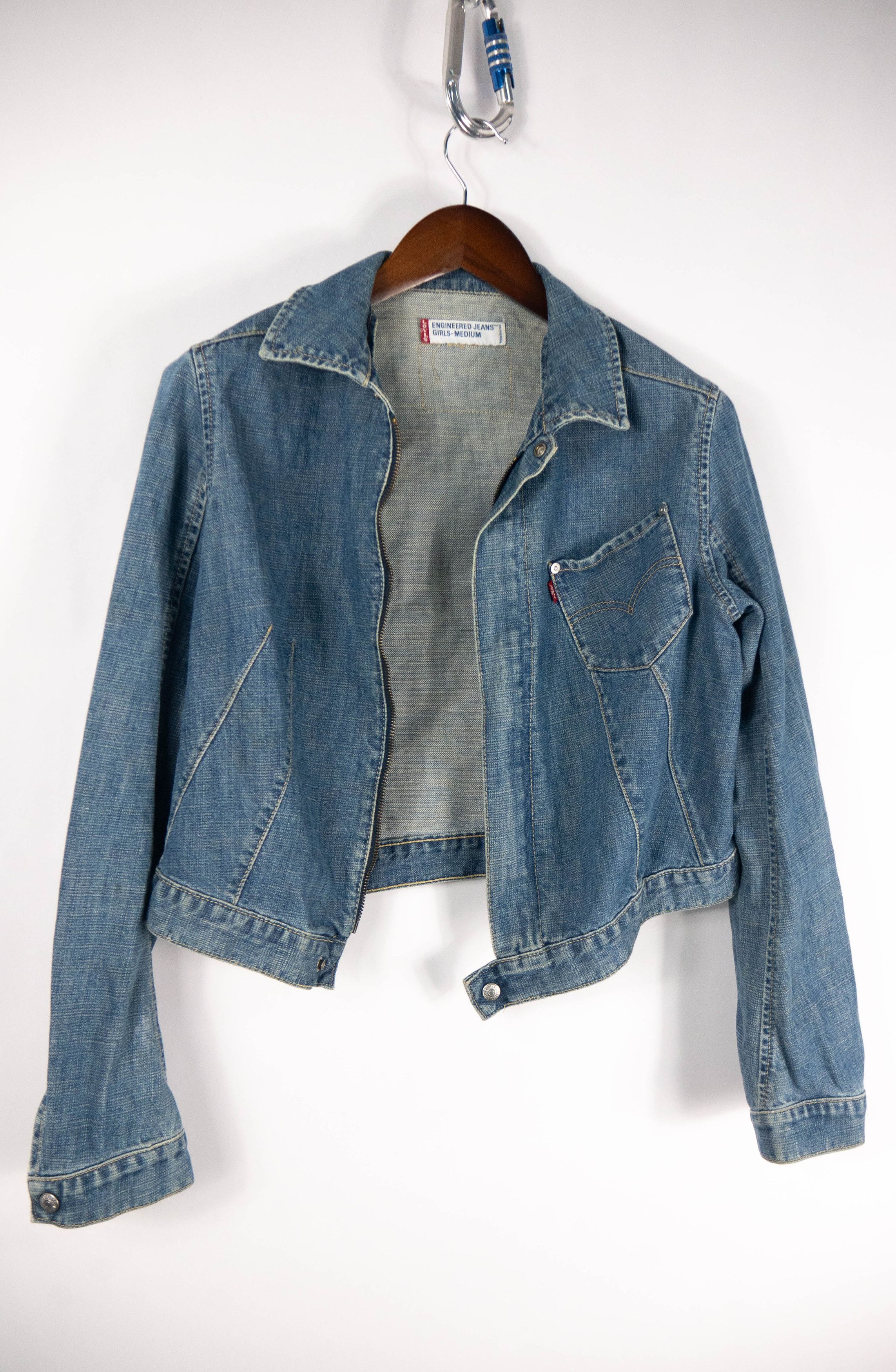 Levi's × Vintage Vintage Levis Avangarde Light Jeans Jacket Size M / US 6-8 / IT 42-44 - 2 Thumbnail