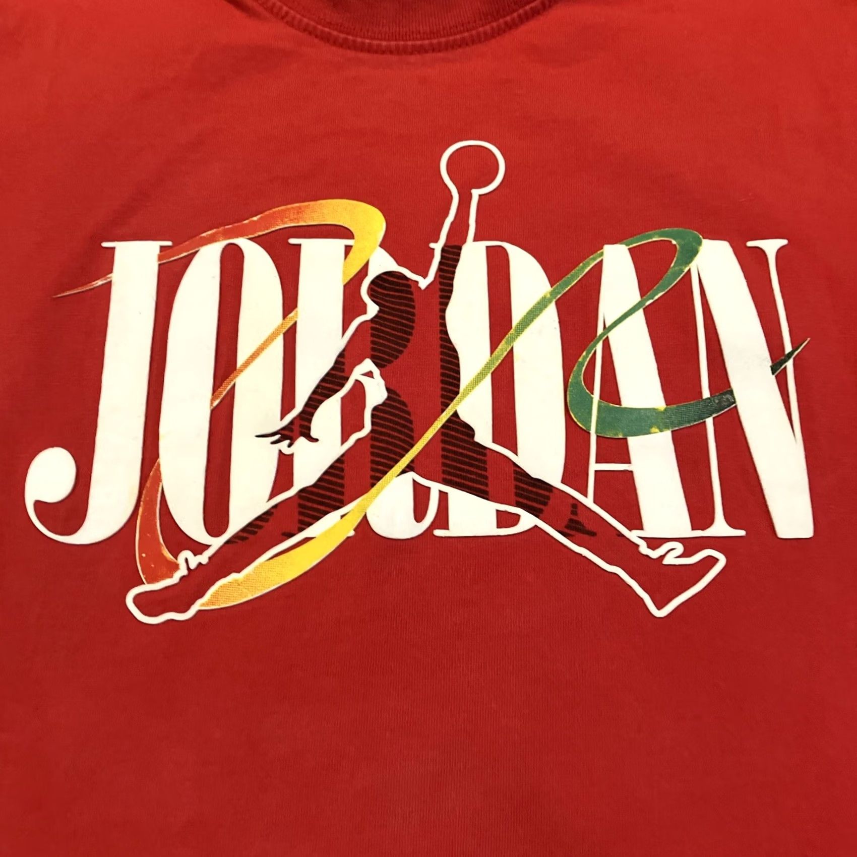 Nike VINTAGE Nike T-Shirt Red Jumpman Puff Print XL Mens Short Sleeve Crew Neck Logo 80s 90s Size US XL / EU 56 / 4 - 3 Thumbnail