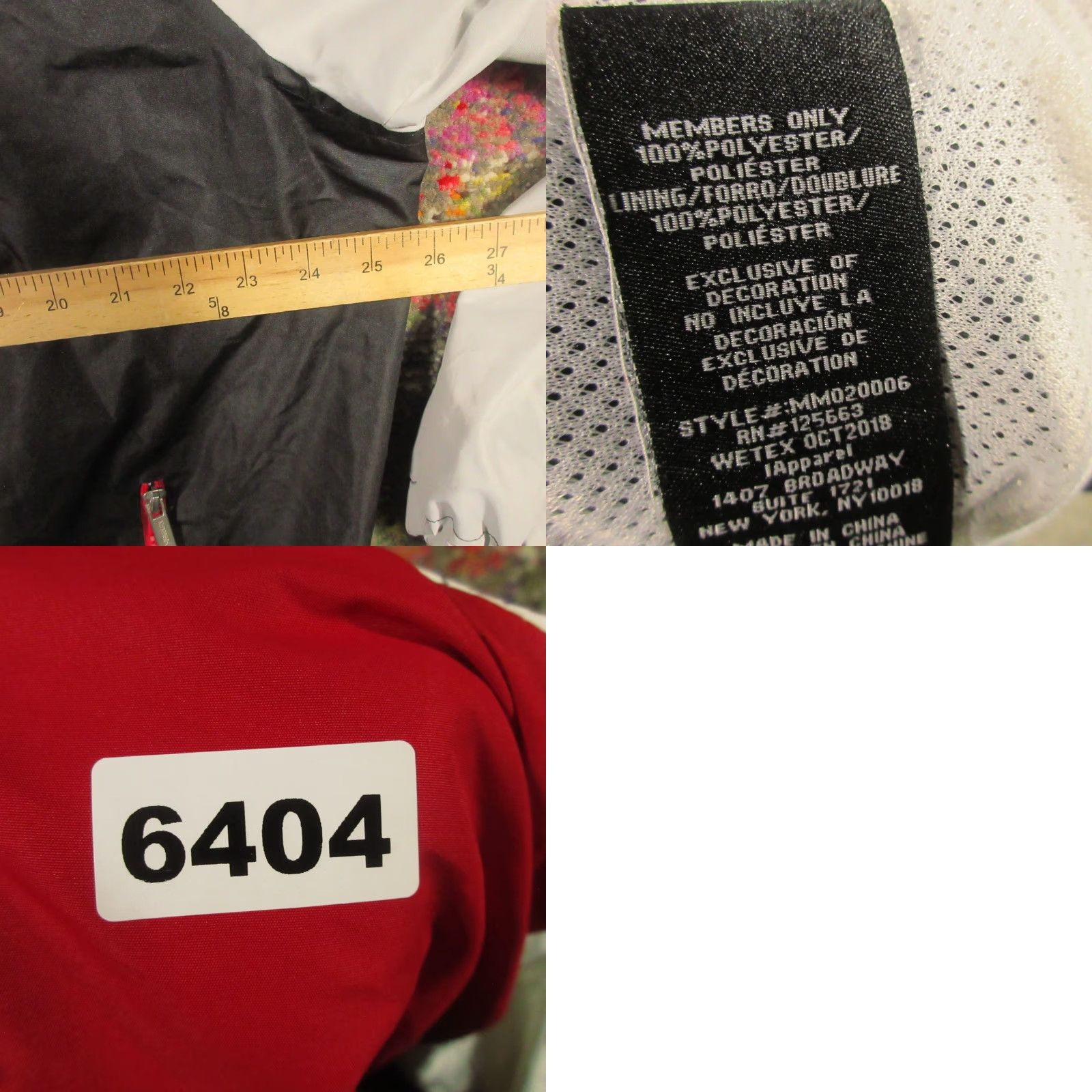 Members Only Members Only Windbreaker Full Zip Jacket Men XL White Black Colorblock Hooded Jacket Size US XL / EU 56 / 4 - 8 Thumbnail
