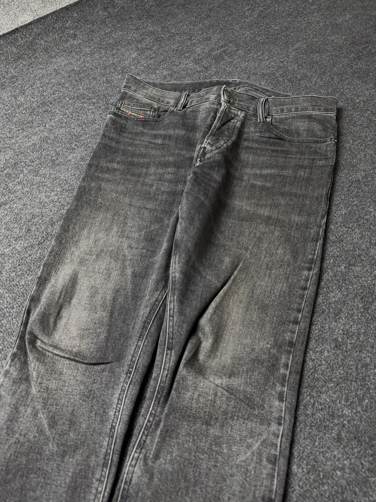 Diesel Luxury 00s Y2K Diesel D-Luster Black Slim Fit Stretch Jeans Size US 31 - 3 Thumbnail