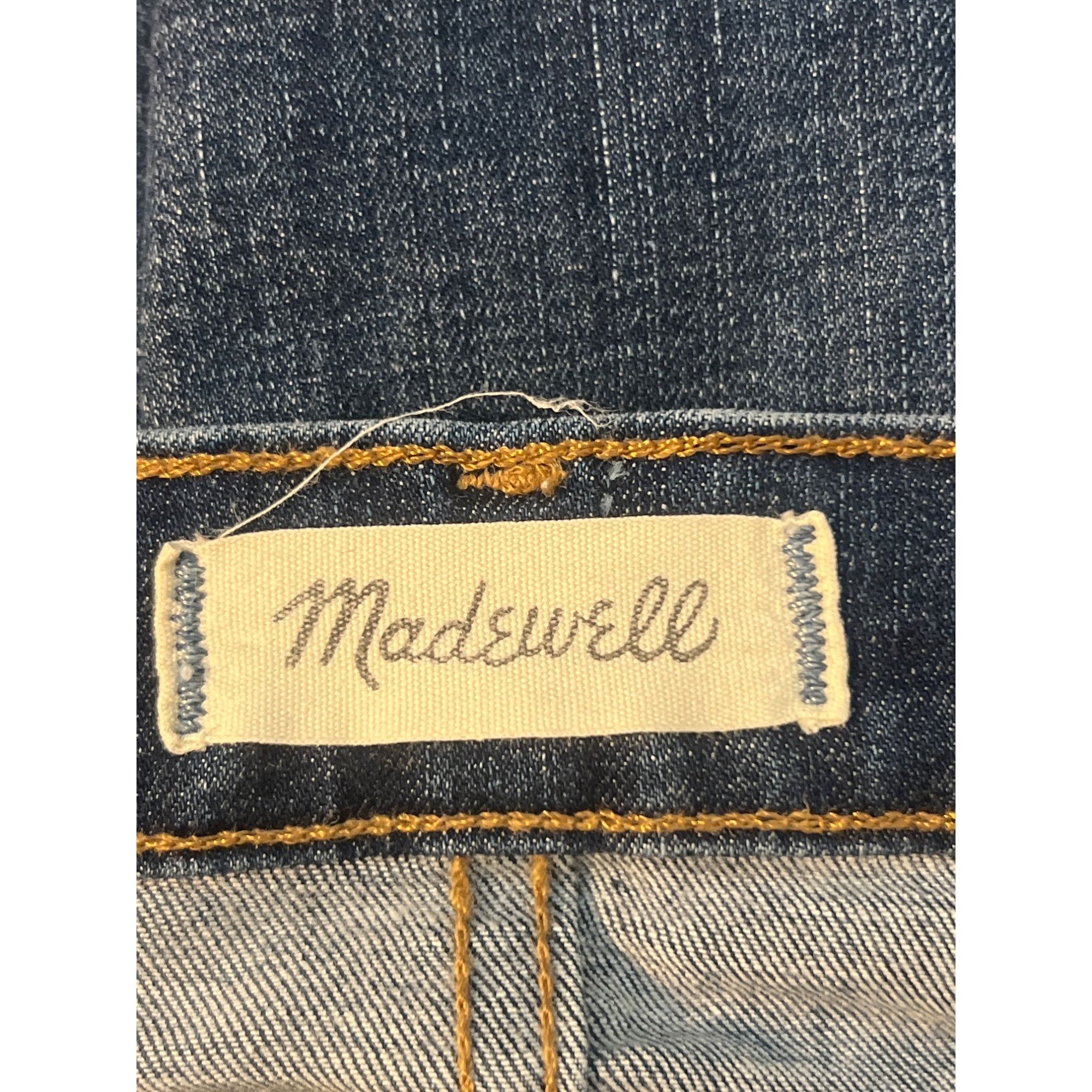 Madewell Madewell 9" High Rise Skinny Distressed Jeans Denim Frayed H Size 42" / US 20 - 6 Thumbnail