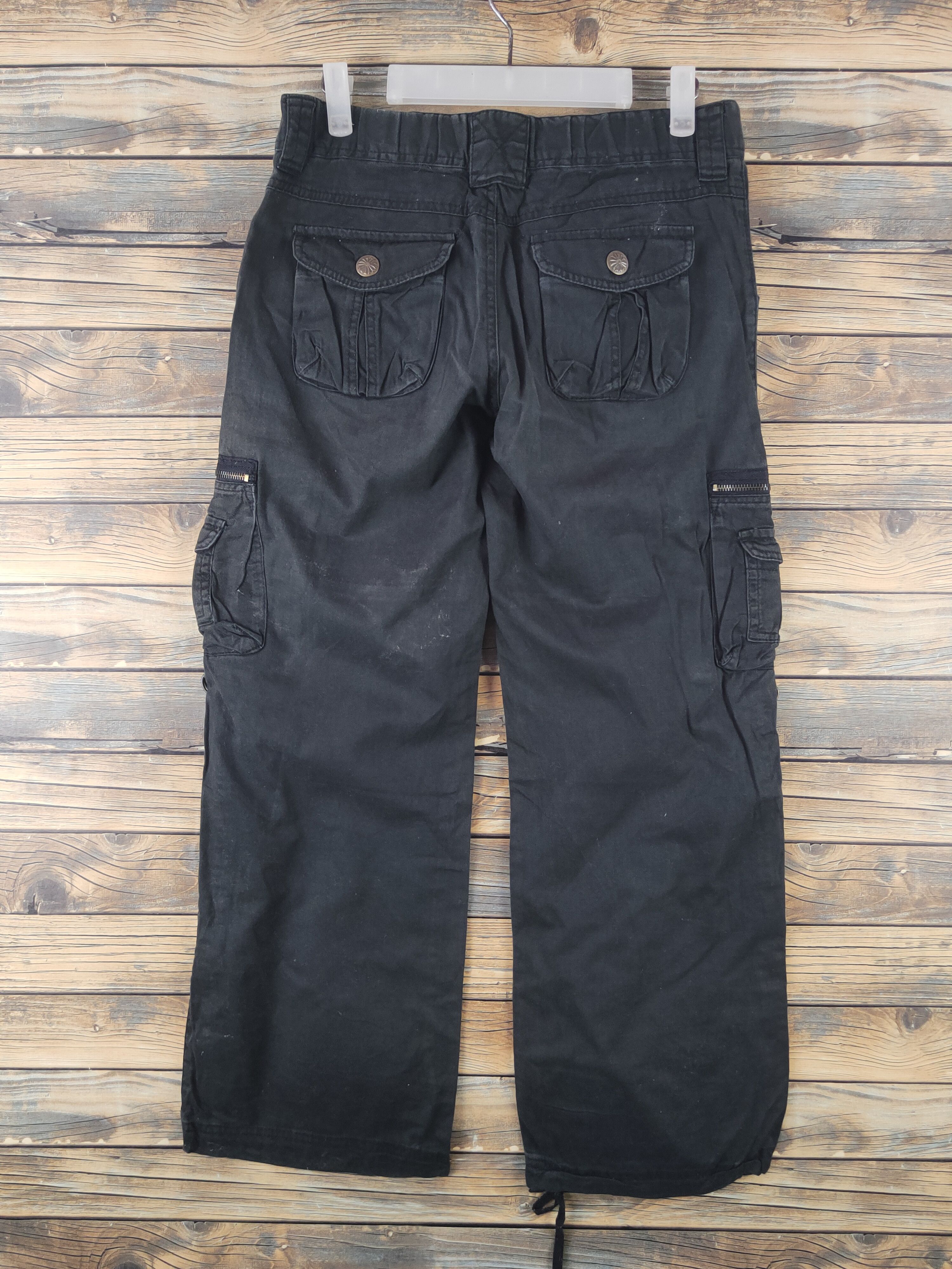 Japanese Brand DL Japanese Brand Black Multipocket Cargo Pants #1910 Size US 31 - 7 Thumbnail