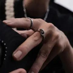 Jewelry Silver Knot Ring Size ONE SIZE - 6 Thumbnail