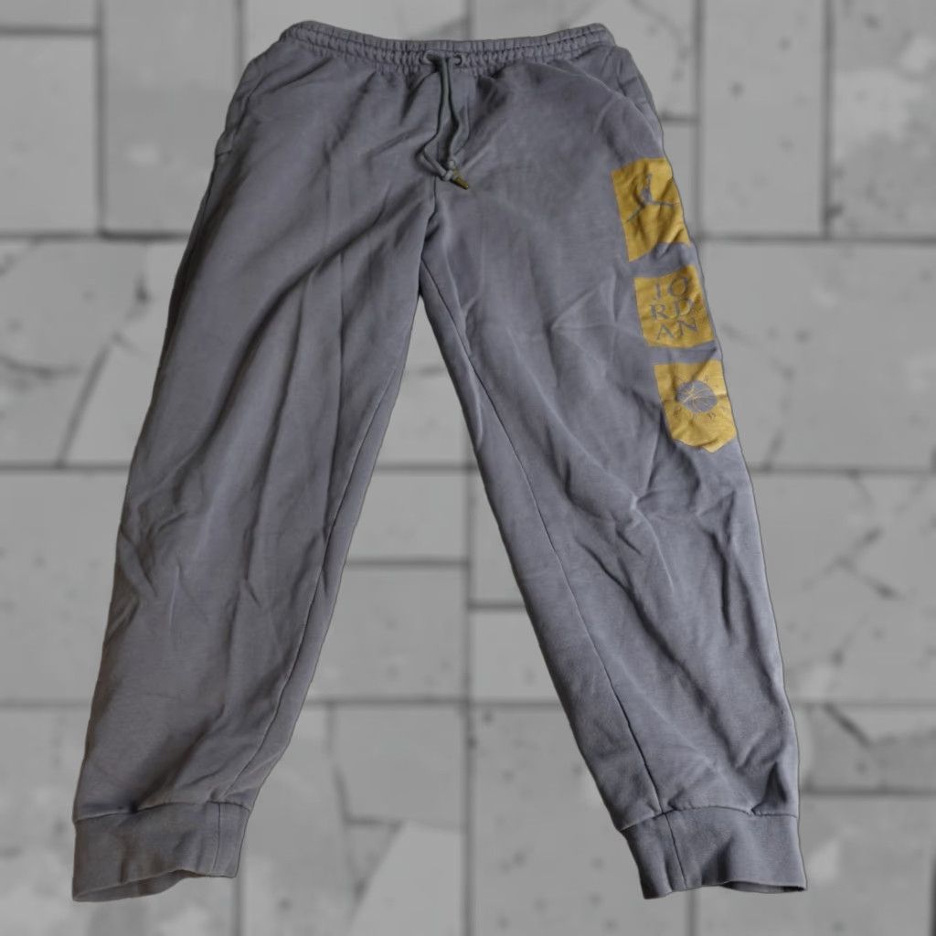 Jordan Brand Jordan Pants L Gray Jogger Activewear Mens Large HBR Double Sided Remastered AV0690 Size US 33 - 1 Thumbnail