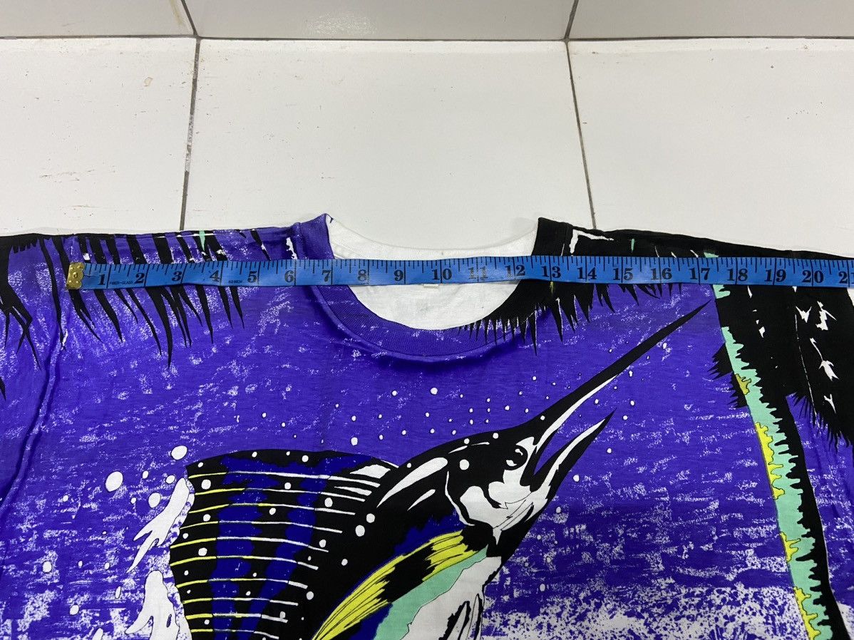 Bass Pro Shops × Vintage VINTAGE BLUE MARLIN FISH FULLPRINT SHORT SLEEVE TEE SHIRT Size US L / EU 52-54 / 3 - 11 Thumbnail