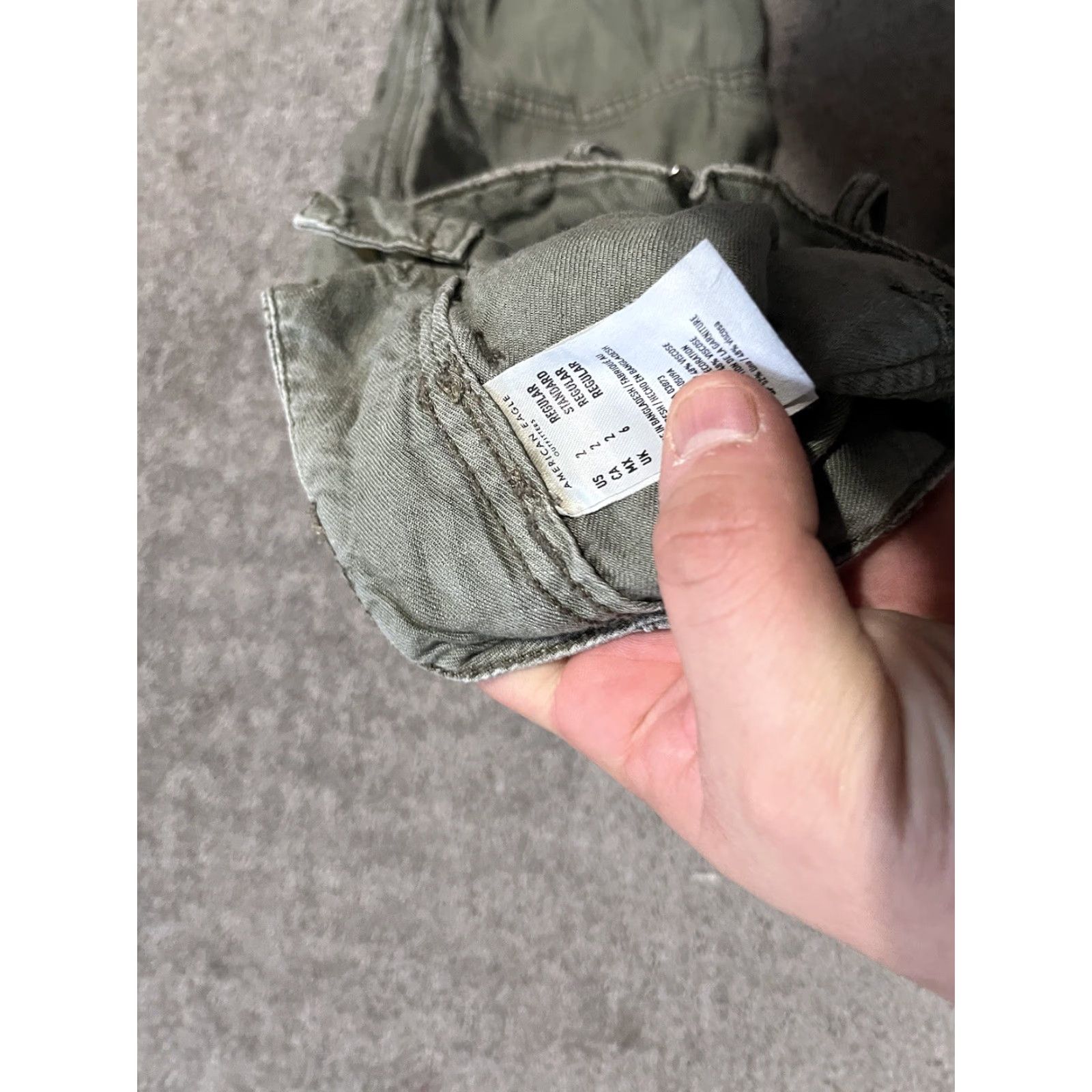 American Eagle Outfitters American Eagle Pants Womens 2 High Rise Green Pockets Linen Blend Size 26" / US 2 / IT 38 - 5 Thumbnail