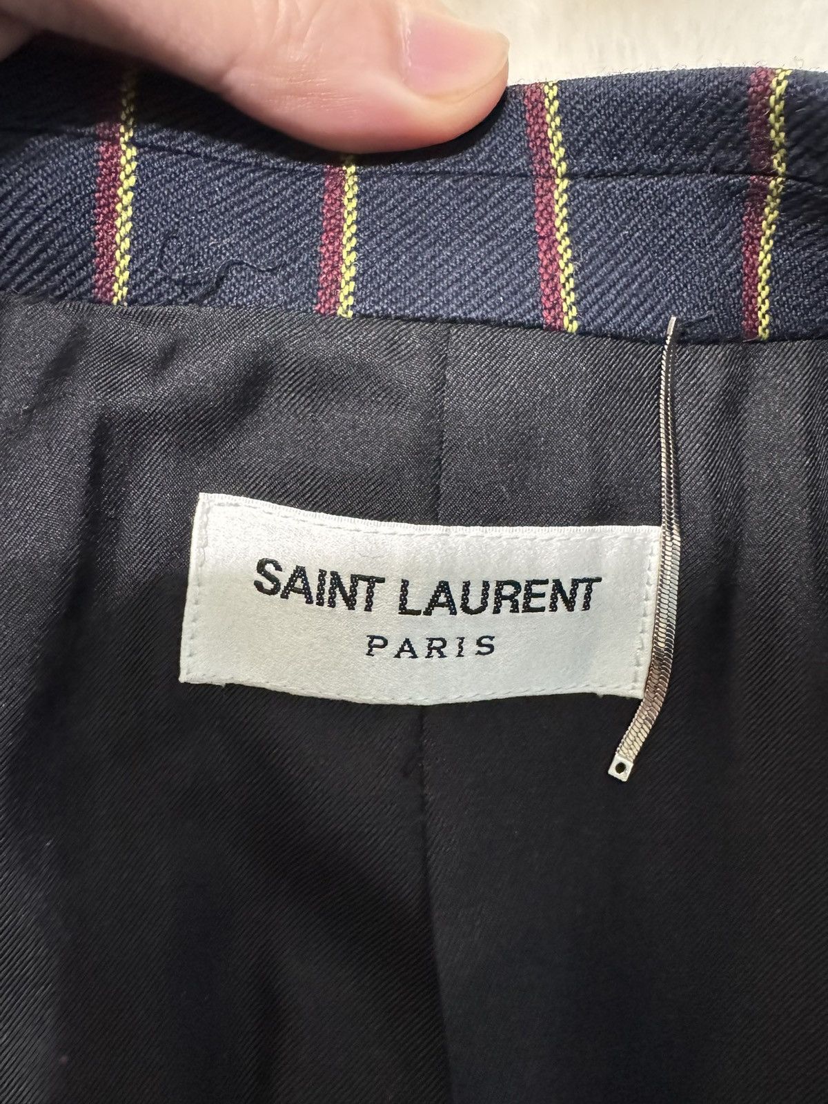 Yves Saint Laurent Saint Laruent Striped double-breasted suit 2502-Nextarrow Size 50R - 1 Thumbnail