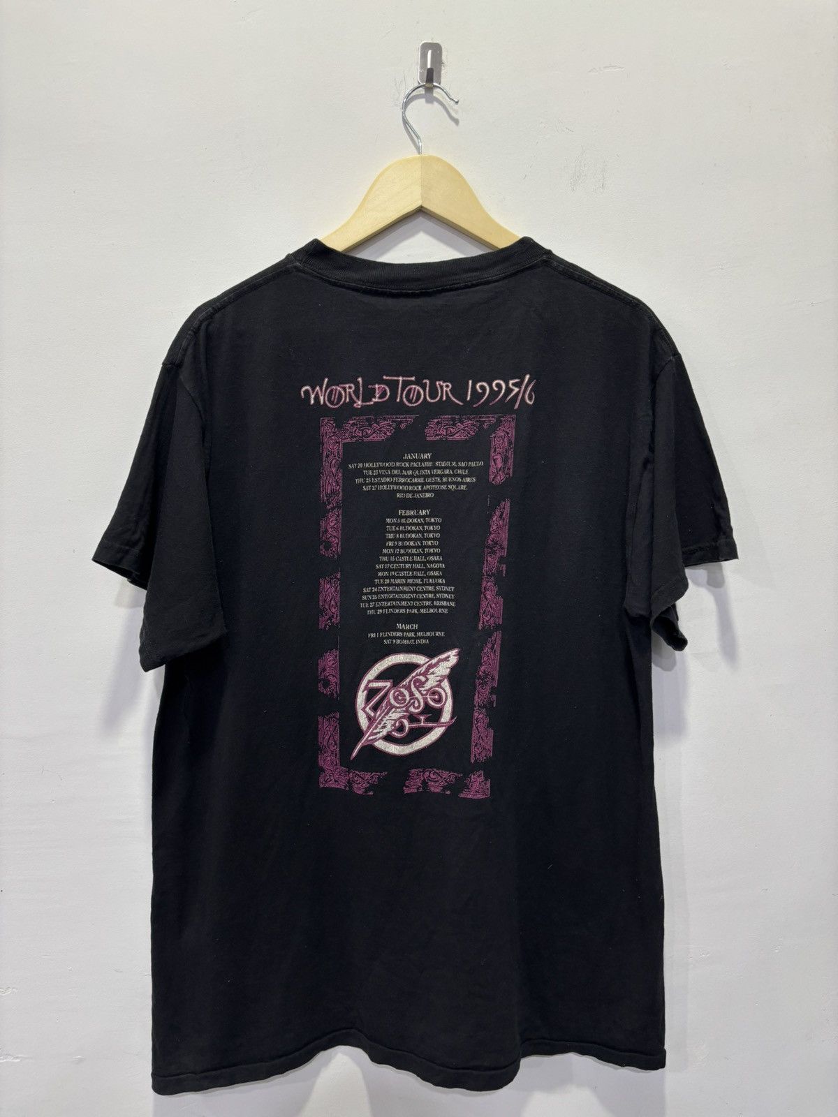 Band Tees Vintage Jimmy Page & Robert Plant Tour 1995 Tshirt Size US L / EU 52-54 / 3 - 2 Thumbnail