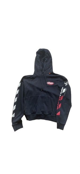 Off-White Used OFF-White Drawstring Pullover Hoodie Red/White X Logo Size US M / EU 48-50 / 2 - 5 Thumbnail