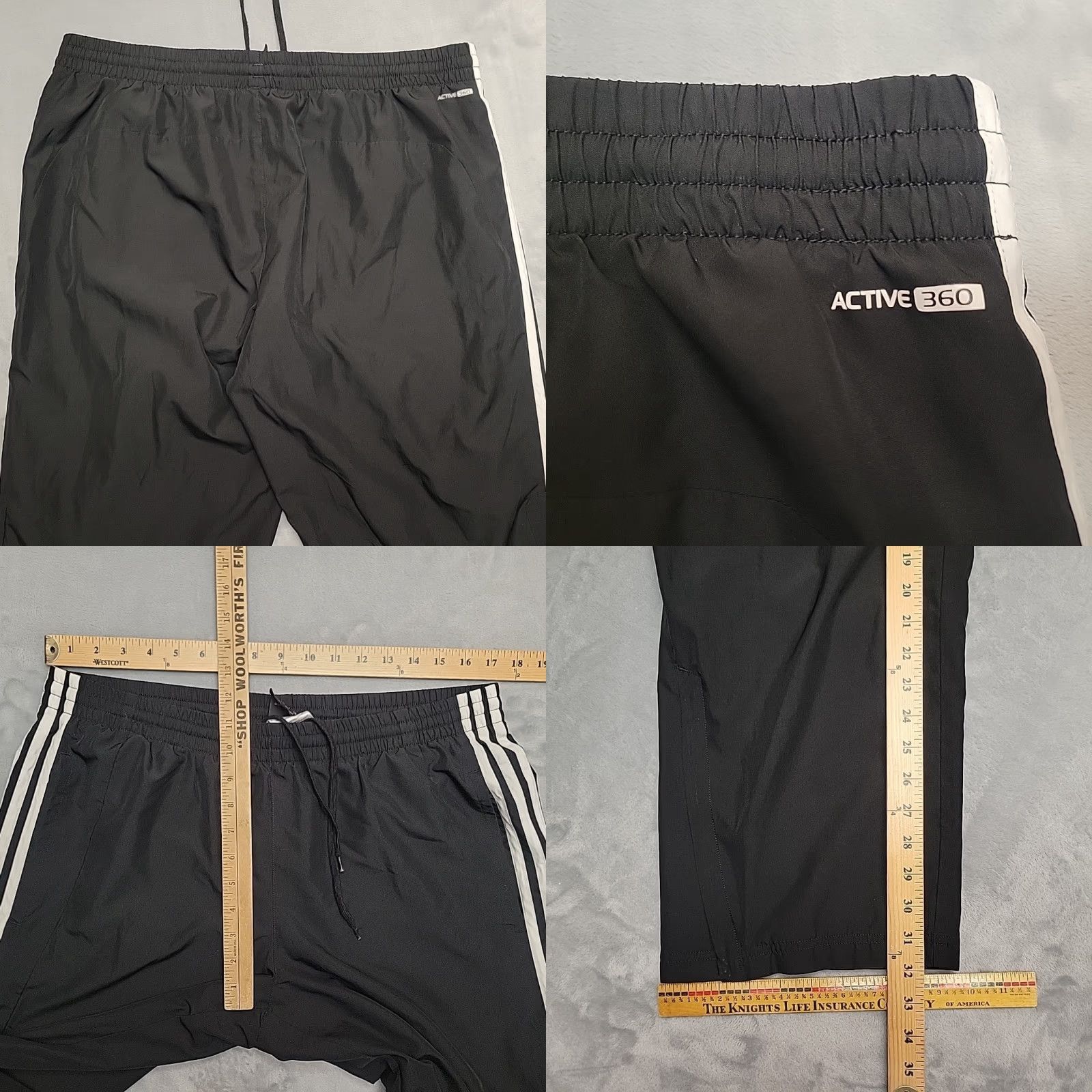 Adidas Adidas Pants Men L Black 3 Stripe Active 360 Track Athleisure Retro Y2K Pants Mens L Black 3 Stripe Active 360 Track Athleisure Retro Y2K Size US 33 - 8 Thumbnail