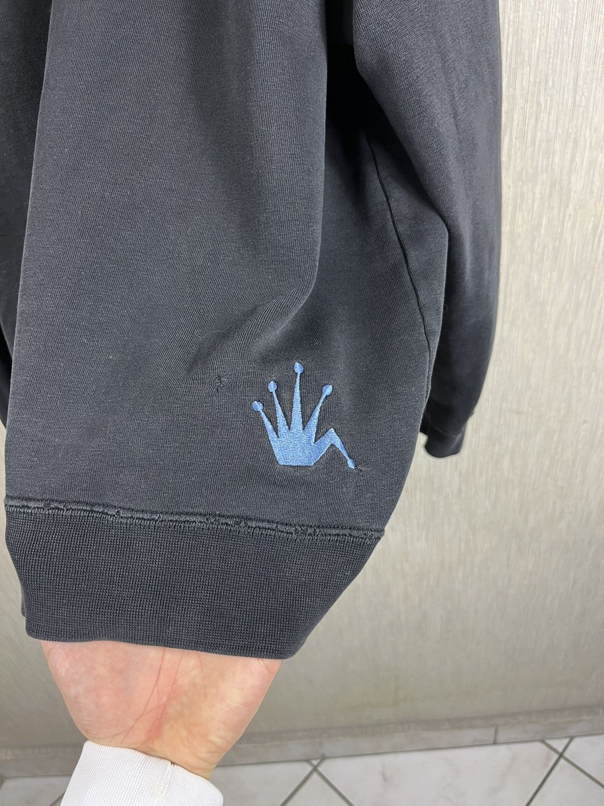 Stussy × Vintage Vintage 80s Stussy central big logo y2k hoodie sweatshirt Size US M / EU 48-50 / 2 - 23 Thumbnail