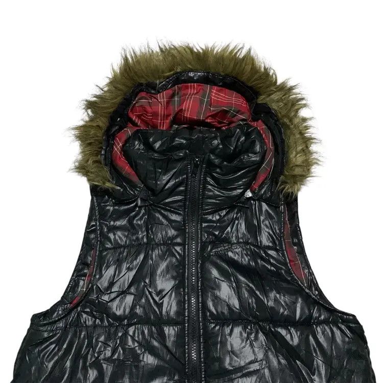 Le Grande Bleu (L.G.B.) Vintage J-Honey Puffer Fur Vest Ifsixwasnine Lgb Style Size US L / EU 52-54 / 3 - 2 Thumbnail