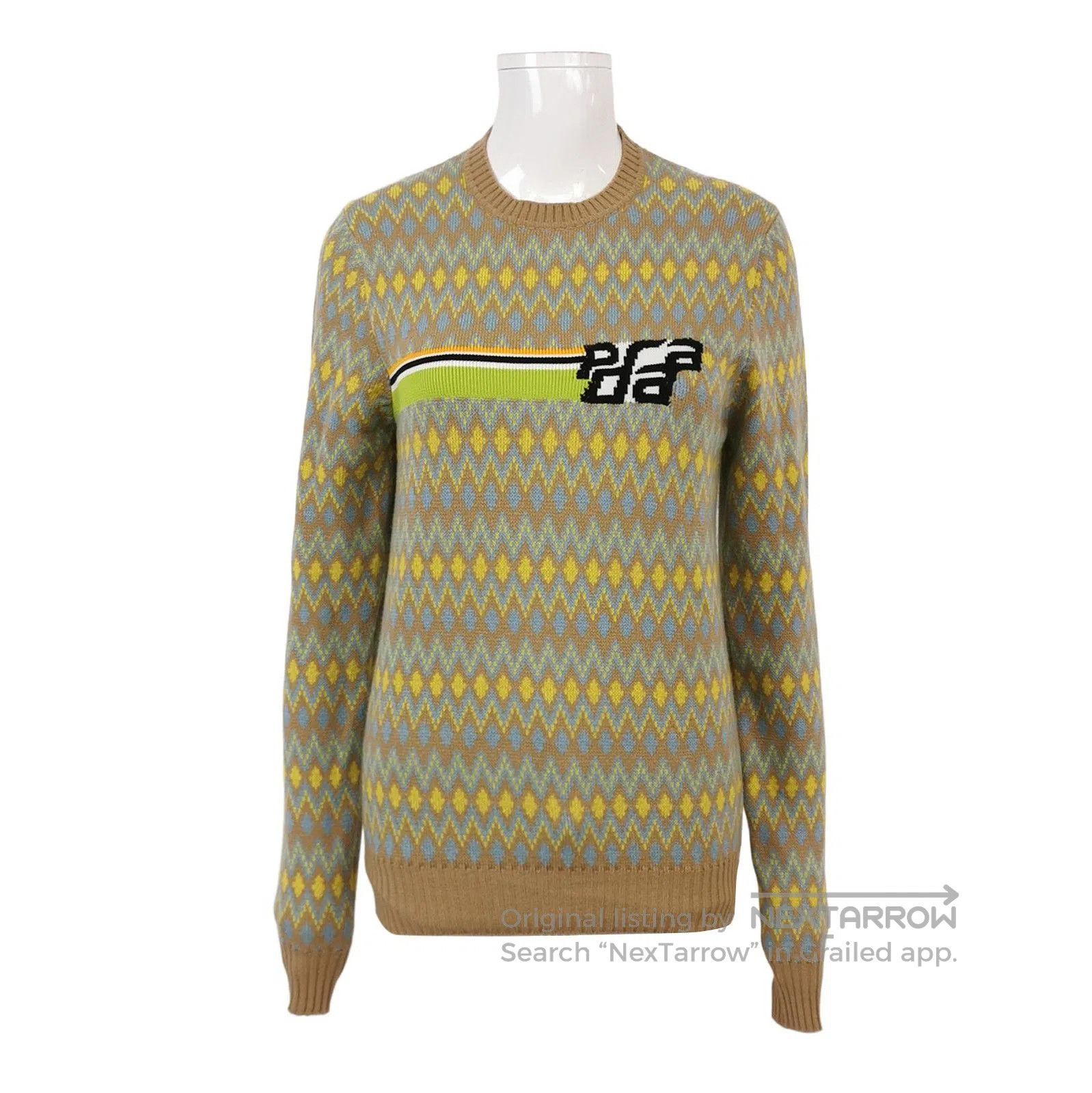 Prada Prada Colorful Logo Knit Sweater . Size M / US 6-8 / IT 42-44 - 1 Thumbnail