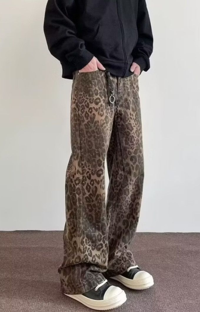 Japanese Brand Unnamed leopard harajuku streetwear pant Size US 30 / EU 46 - 3 Thumbnail