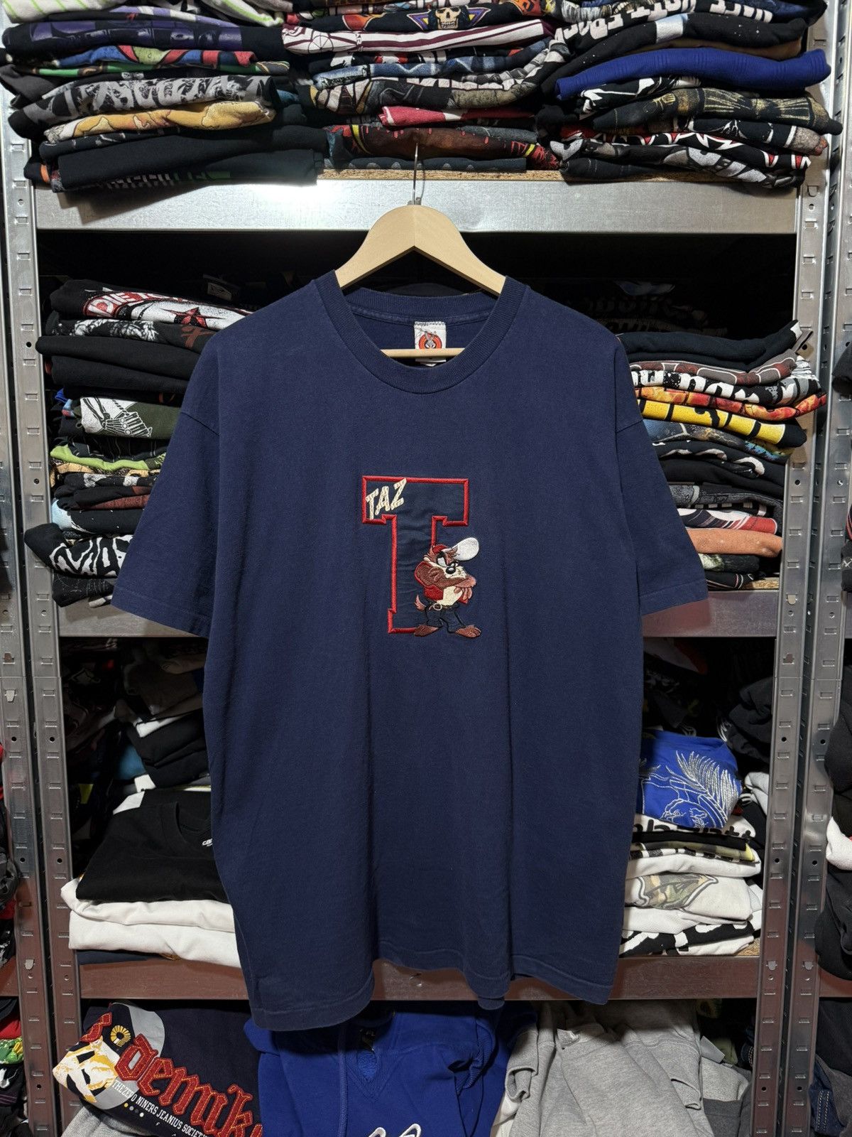 Vintage Vintage 1990’s Taz Looney Tunes Warner Bros T-Shirt Y2K Hype Size US XL / EU 56 / 4 - 1 Thumbnail
