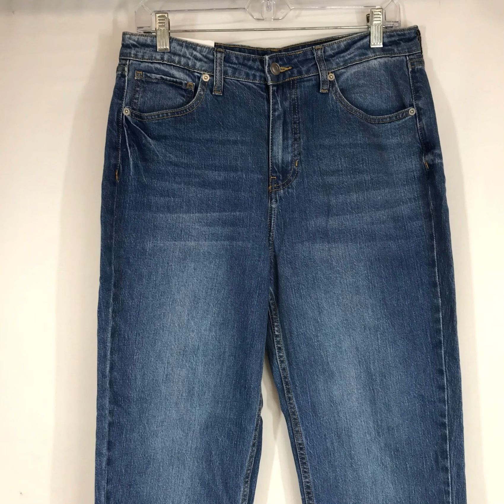 Vintage BP Women Medium Wash High Rise Mom Jeans Tapered Leg Blue Size 32 RN58665 Size 24" / US 00 / IT 34 - 2 Thumbnail