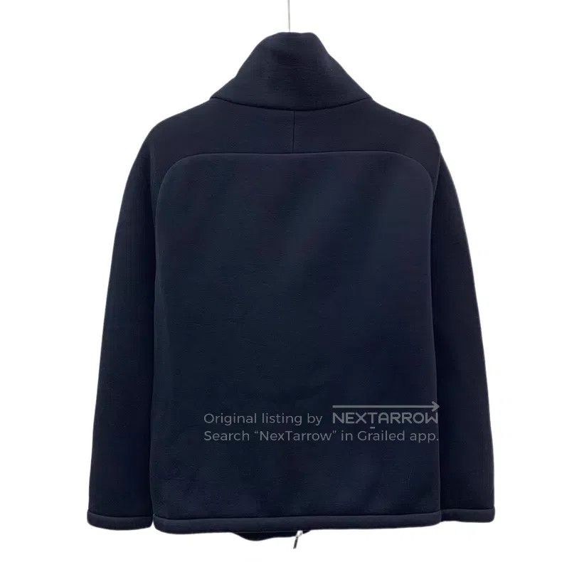 Chanel Chanel Dark blue camellia embossed stand-up collar zipper Size XS / US 0-2 / IT 36-38 - 2 Thumbnail