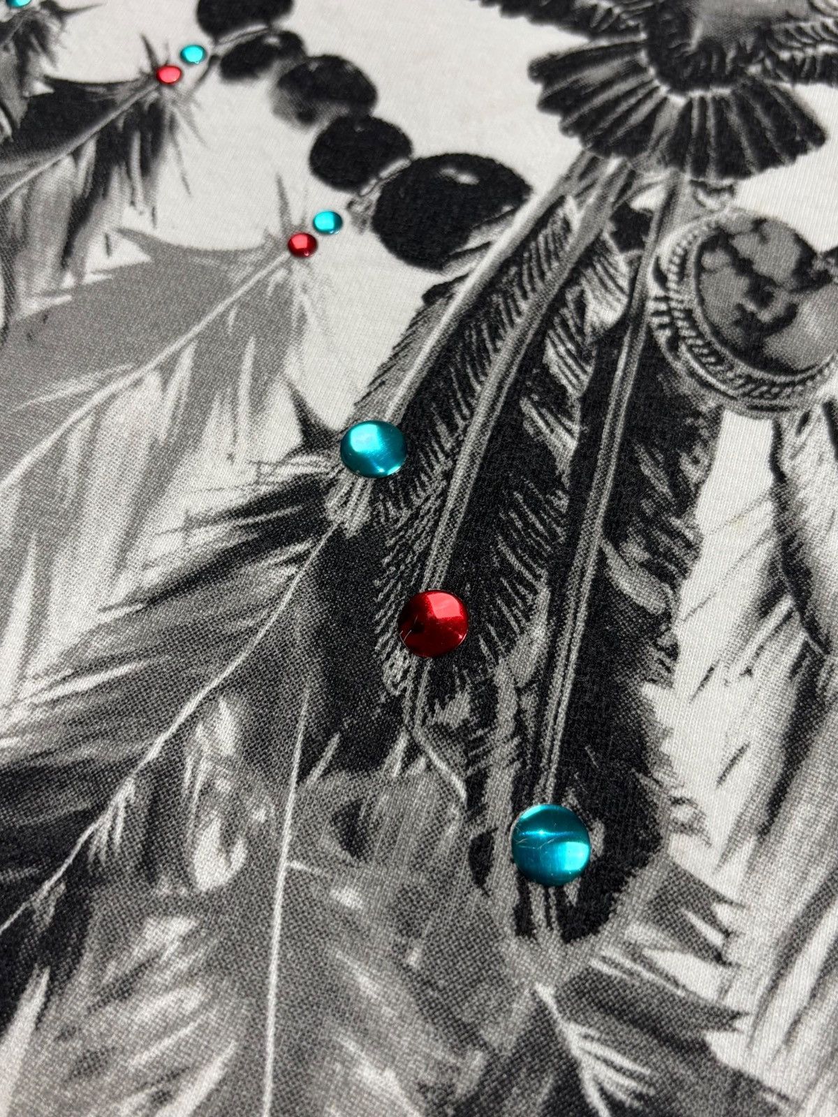 GOA 2000s Liquid Boy - Printed Ethnic Feather Necklace LS Size US M / EU 48-50 / 2 - 5 Thumbnail