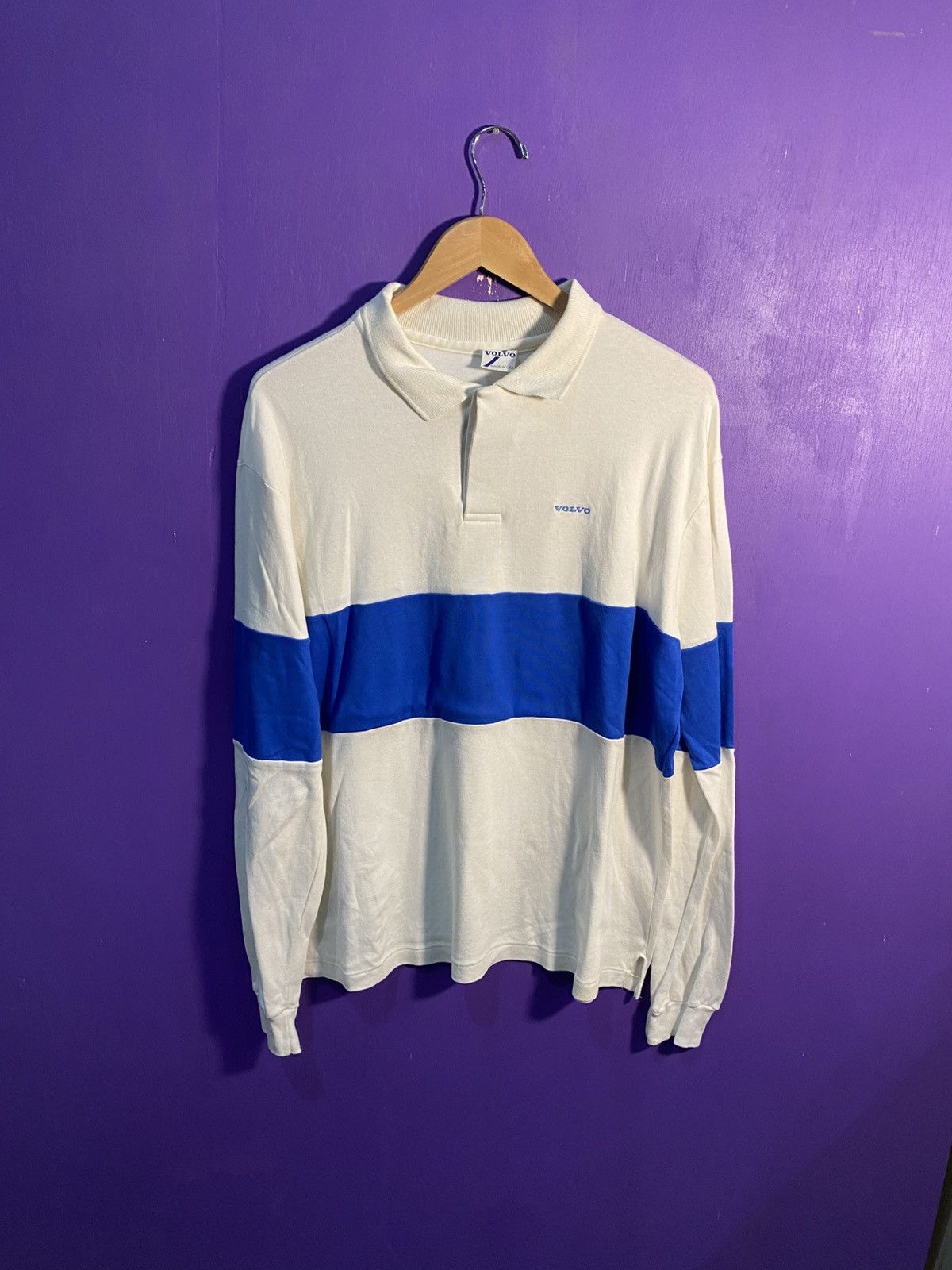 Other Vintage 80s Volvo simple two tone polo shirt Size US XL / EU 56 / 4 - 1 Thumbnail