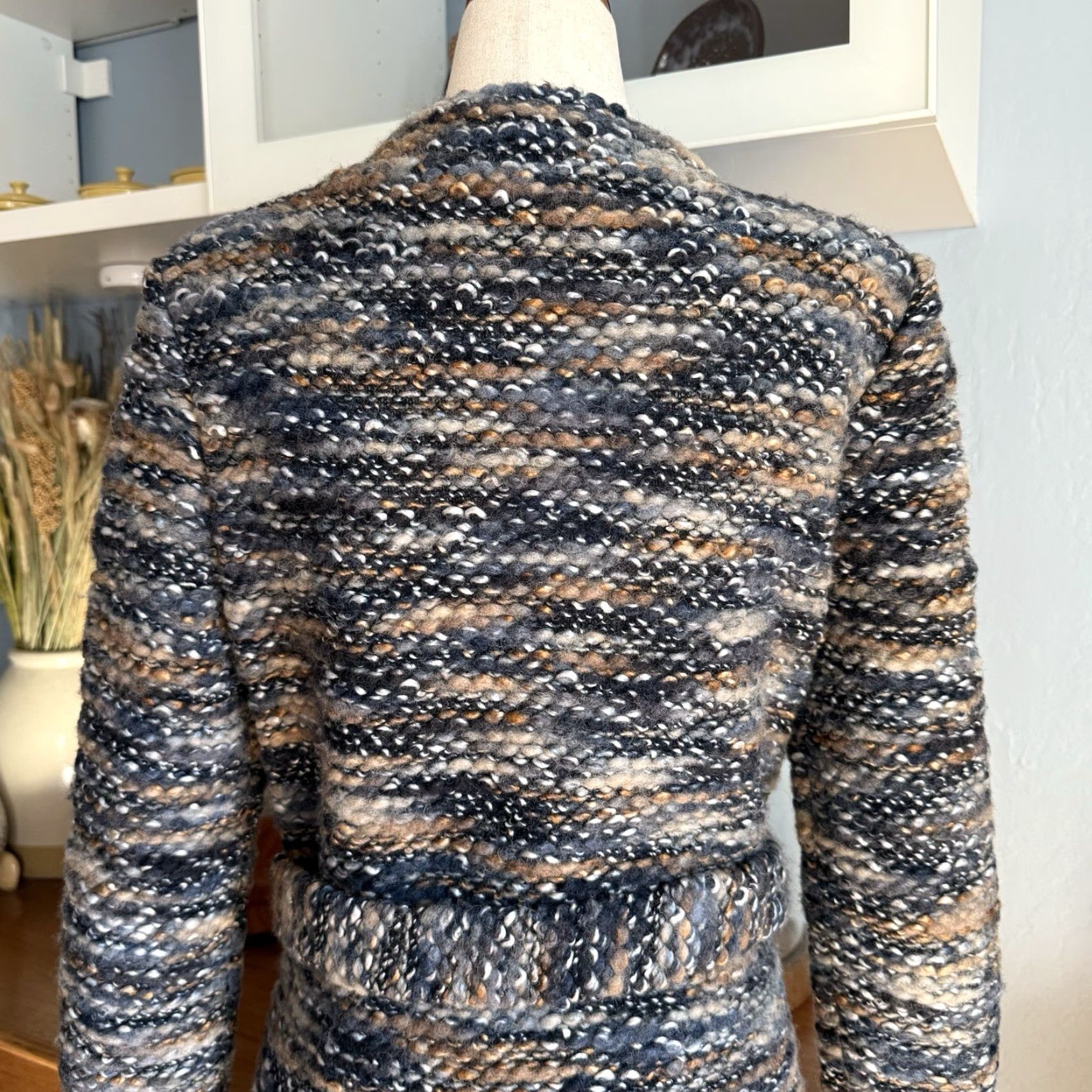 Iro IRO Cardigan Sweater Jacket Belted Wool Blend Tweed Boucle Campiaspe Size 42 Women Multicolor Pockets Size M / US 6-8 / IT 42-44 - 6 Thumbnail