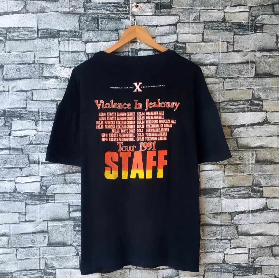 Band Tees Vintage X JAPAN Violence in Jealousy Tour 1991 Size US XL / EU 56 / 4 - 2 Thumbnail