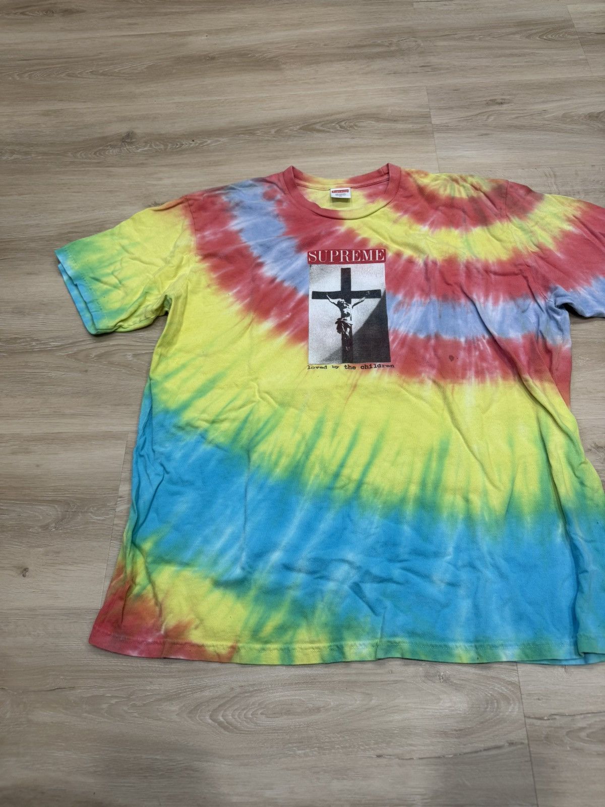 Supreme Supreme Loved by the Children Tee ‘Tie Dye’ Size US XL / EU 56 / 4 - 2 Thumbnail