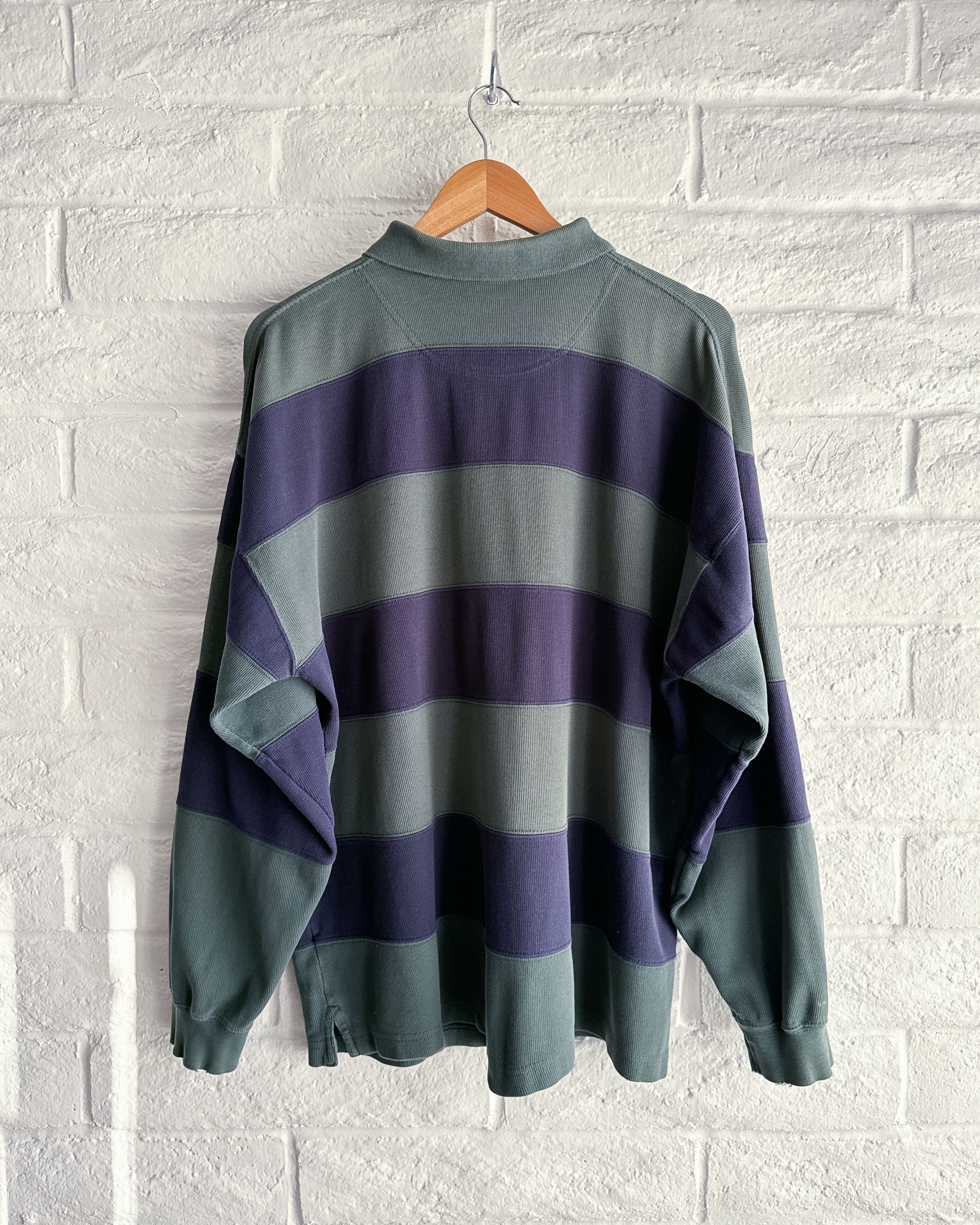 Vintage Vintage Chesterfield Striped Long Sleeve Polo Shirt Preppy Size US XL / EU 56 / 4 - 4 Thumbnail