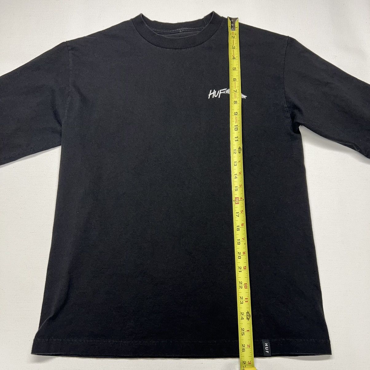Huf HUF Skull Tee Shirt Black Long Sleeve Finger Skate Logo Size US M / EU 48-50 / 2 - 12 Thumbnail