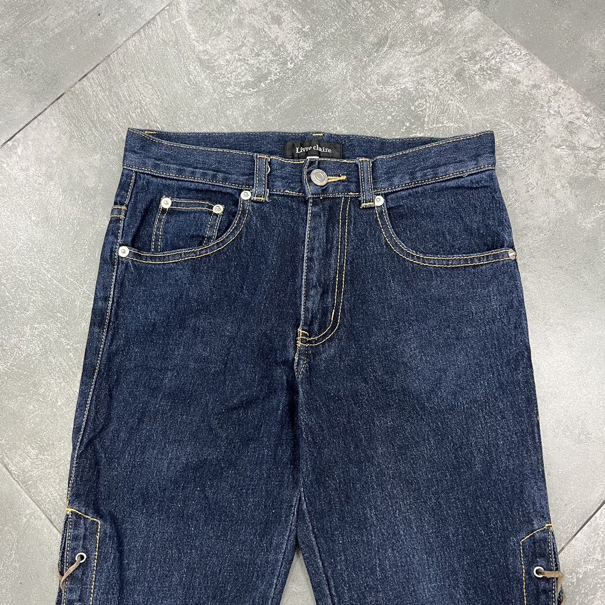 Japanese Brand Livre Claire Laced Up Flared Pants Size US 28 / EU 44 - 5 Thumbnail