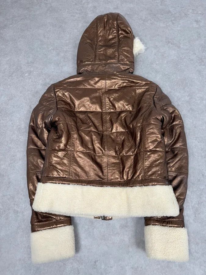 Dolce & Gabbana 2000s Dolce & Gabbana Brown Shearling Jacket Size S / US 4 / IT 40 - 8 Thumbnail