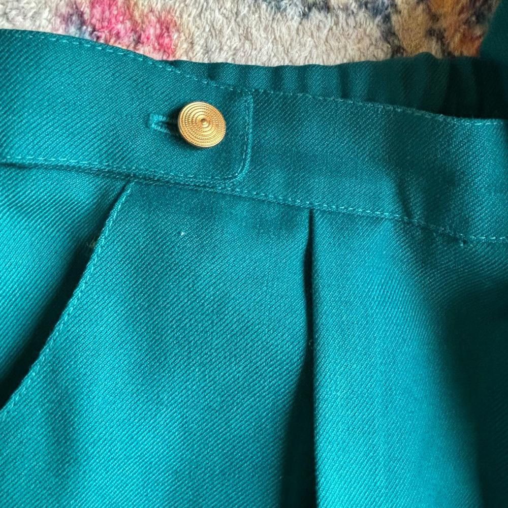 Designer Vintage Wool Paris Star High Waisted Pants Size 36" / US 14 / IT 50 - 3 Thumbnail