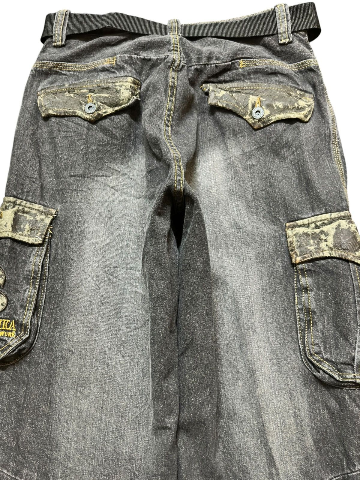 Jack Wolfskin Vintage Jack Serika Baggy With Belt Cargo Tactical Denim Size US 30 / EU 46 - 5 Thumbnail