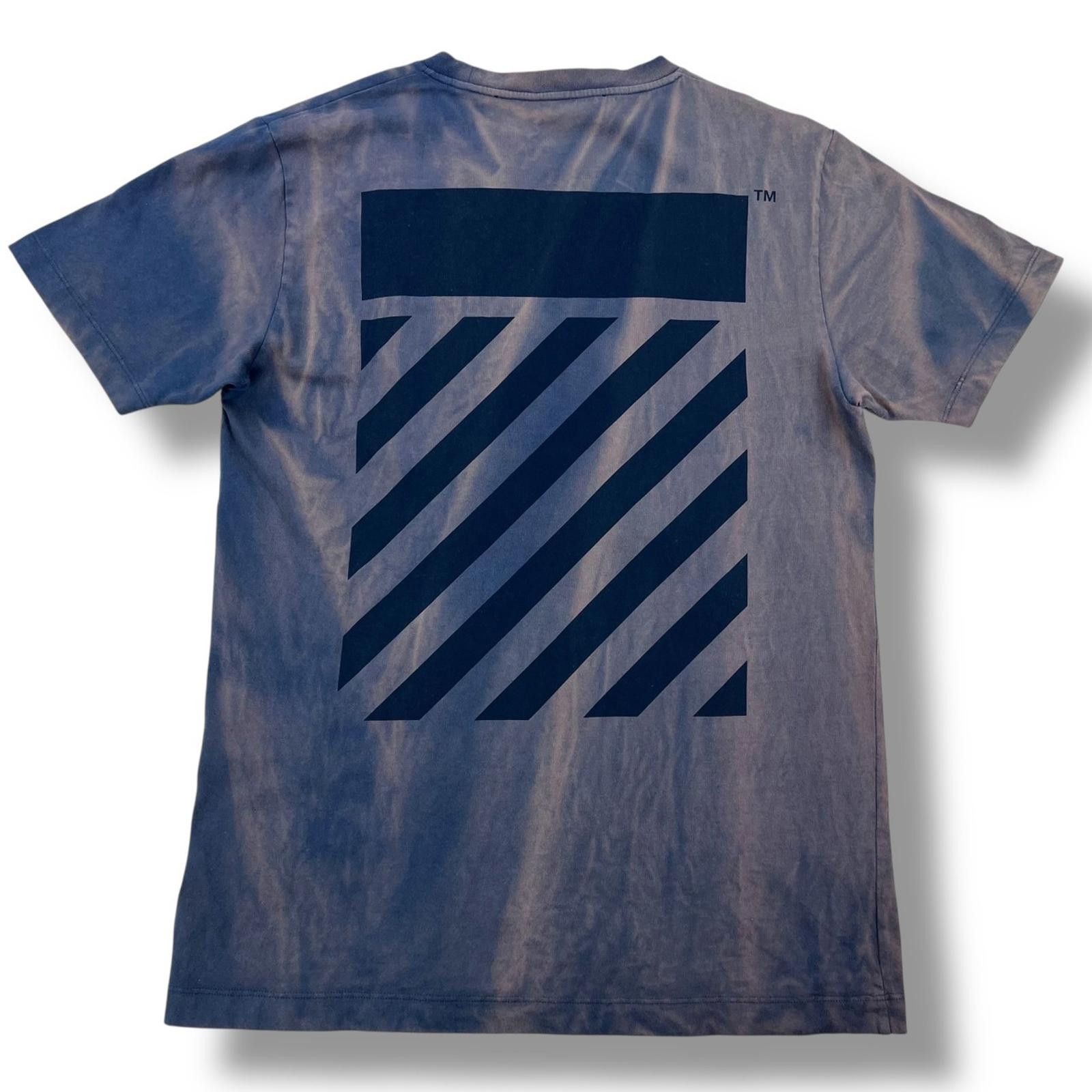 Off-White Off-White Diagonal Bleach Dyed T Shirt Size US S / EU 44-46 / 1 - 2 Thumbnail