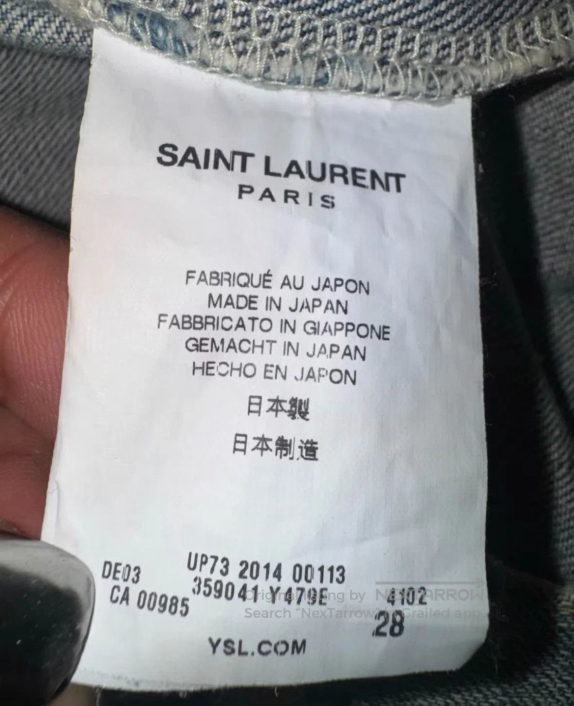 Saint Laurent Paris Saint Laurent SLP 14SS Distressed Jeans. Size US 28 / EU 44 - 7 Thumbnail