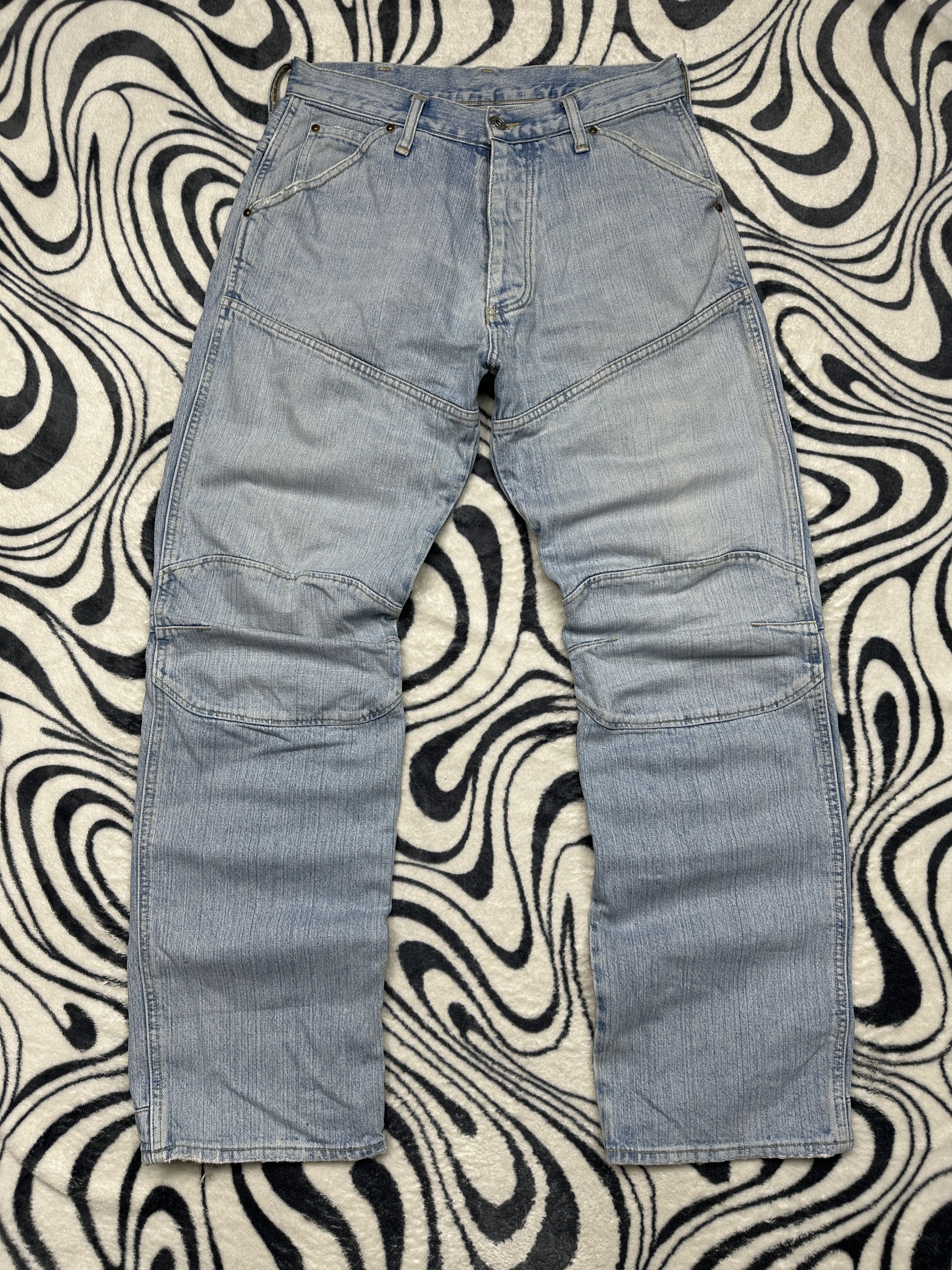 G Star Raw 5620 Elwood Mens Denim Pants Double Knee Jeans