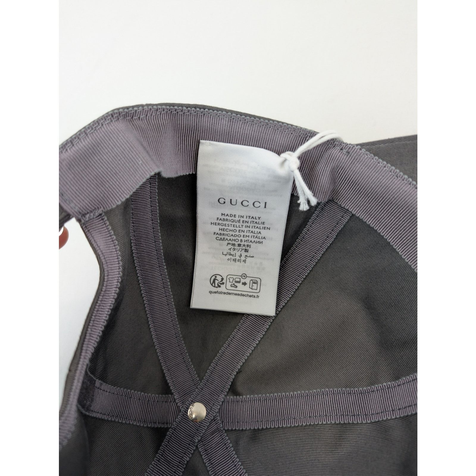 Gucci o1rshd1 Size: L / Pecchi Baseball Cap / Hat in Graphite Grey Size ONE SIZE - 11 Thumbnail