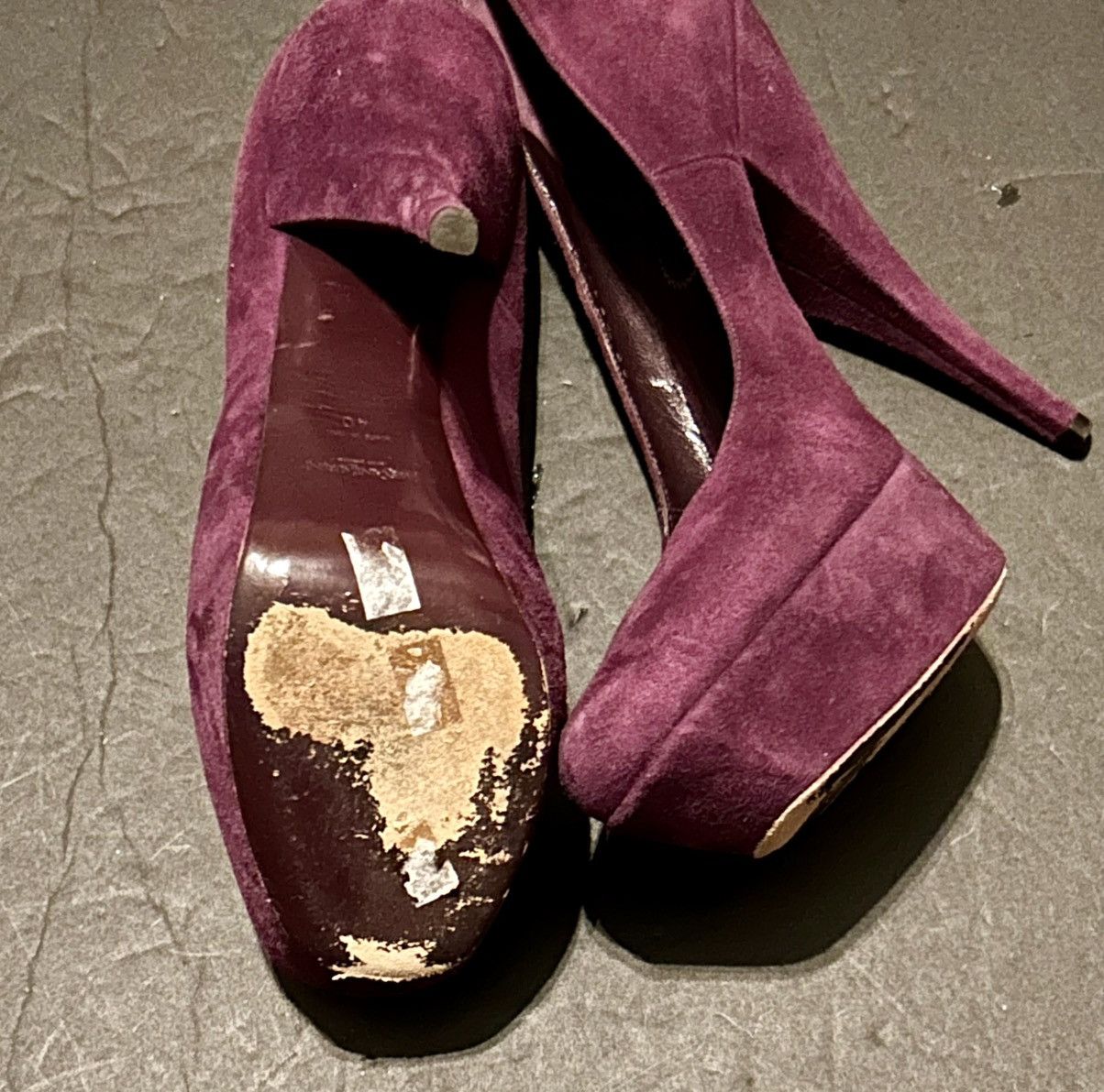 Yves Saint Laurent YSL PURPLE PLATFORM PUMPS Size US 9 / IT 39 - 5 Thumbnail