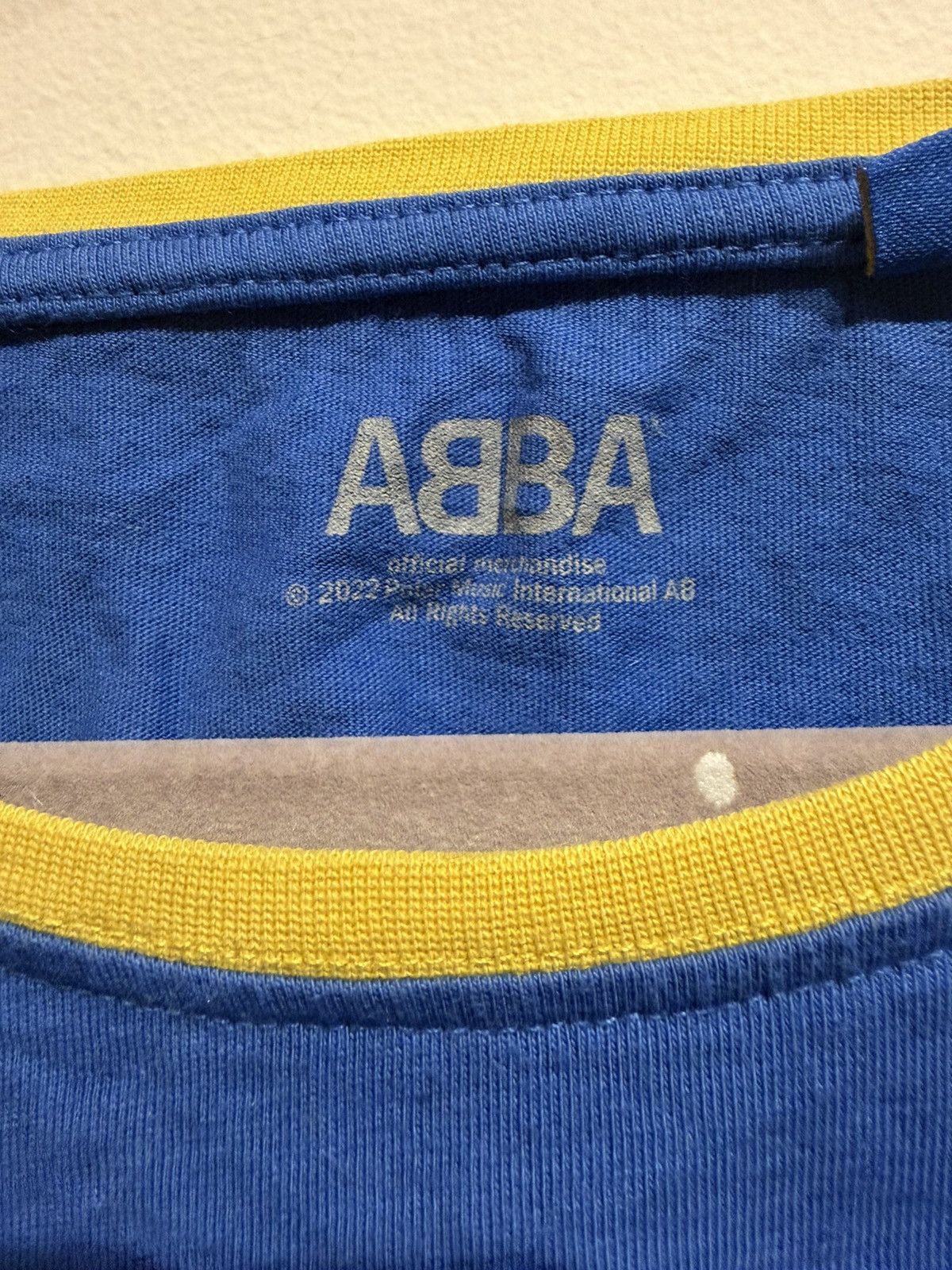 Vintage ABBA blue and yellow t-shirt original merch Size M / US 6-8 / IT 42-44 - 3 Thumbnail