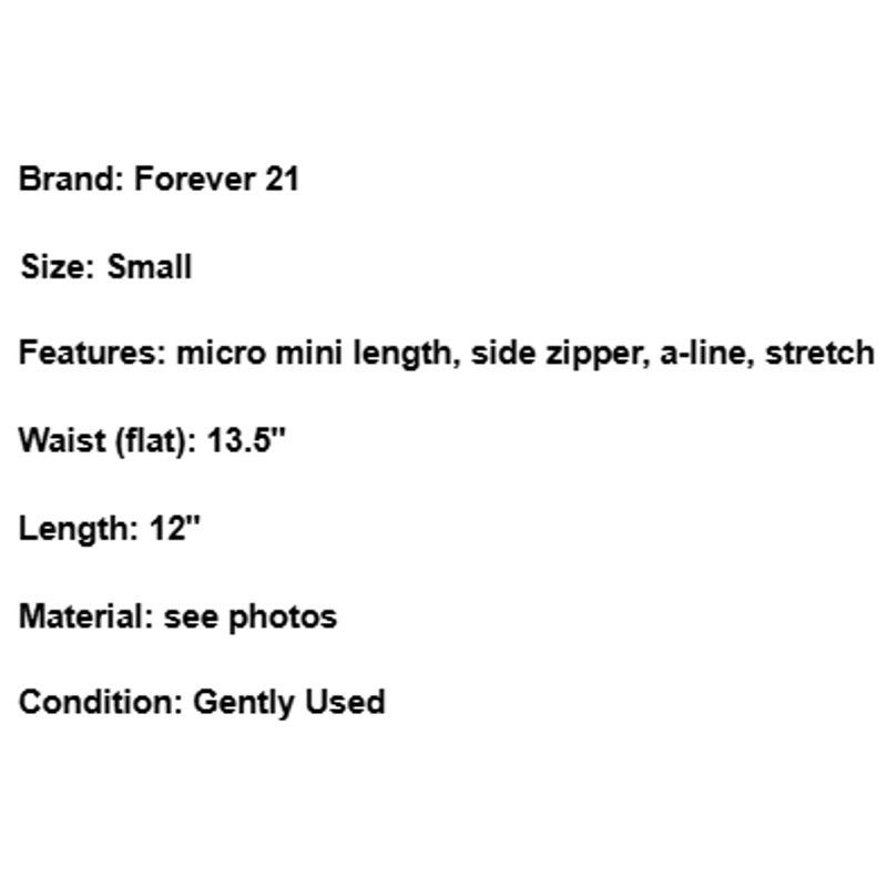 Forever 21 Forever 21 Micro Mini Skirt Black S Y2K Indie Sleaze Goth Size 27" / US 4 / IT 40 - 5 Thumbnail