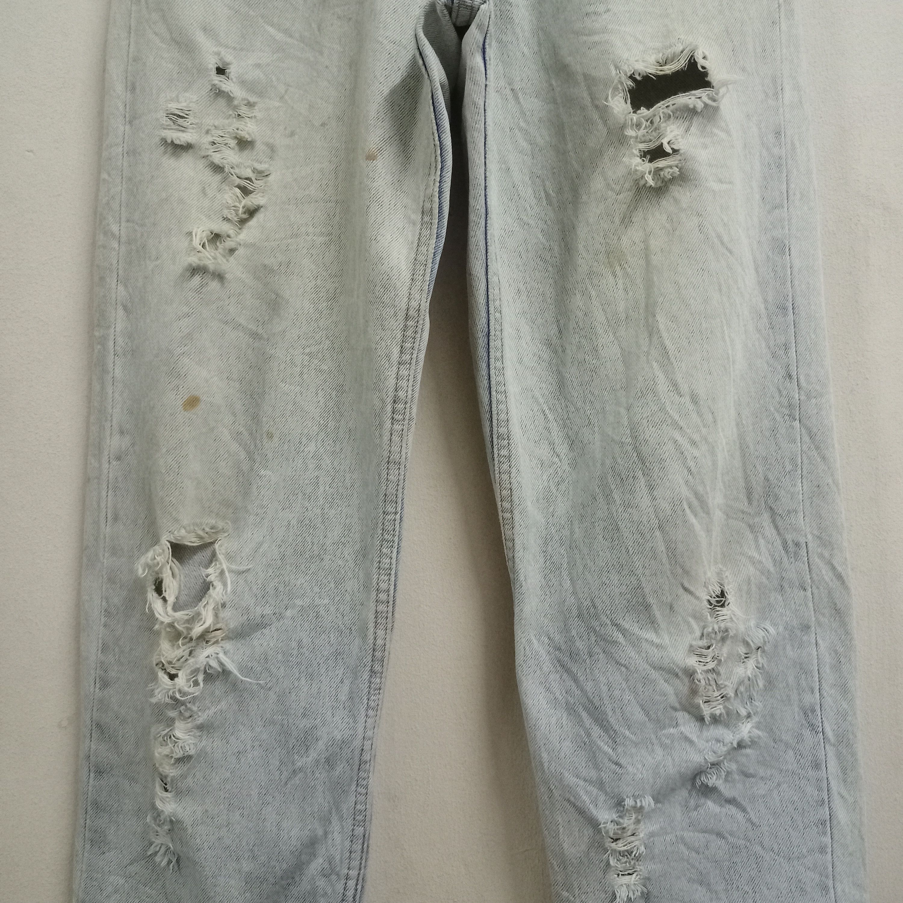 Levi's × Levi's Vintage Clothing Vintage 80s Levis Orange Tab Ripped Relaxed Fit Loose Jeans Size US 30 / EU 46 - 5 Thumbnail