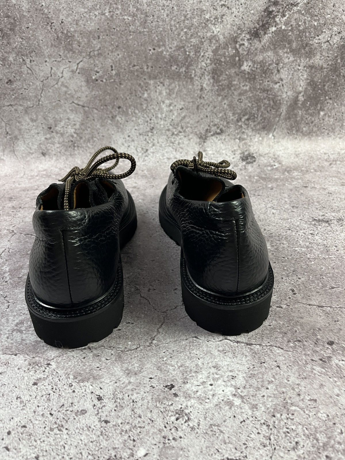 Jacques Soloviere Jacques Solovière Paris Black Leather Derby Shoes Oxfords Size US 15 / EU 48 - 3 Thumbnail