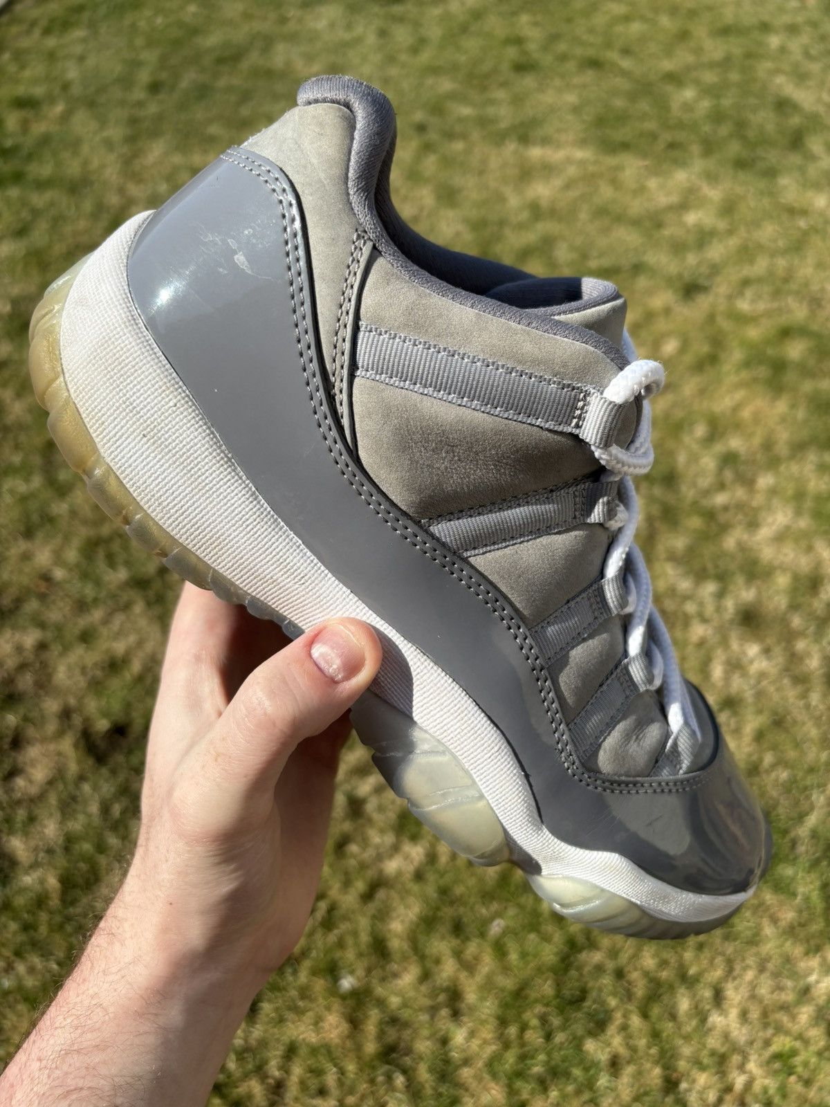 Jordan Brand Jordan 11 Retro Low Cool Grey 2018 Size 10 Size US 10 / EU 43 - 1 Thumbnail