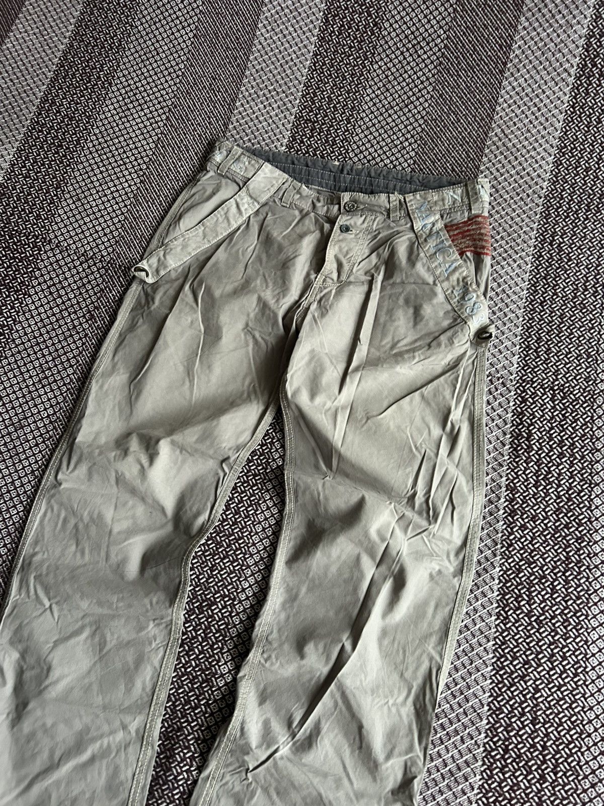 Nautica Vintage Nautica American Flag Pants Mens Army Style Size 32 Size US 32 / EU 48 - 9 Thumbnail